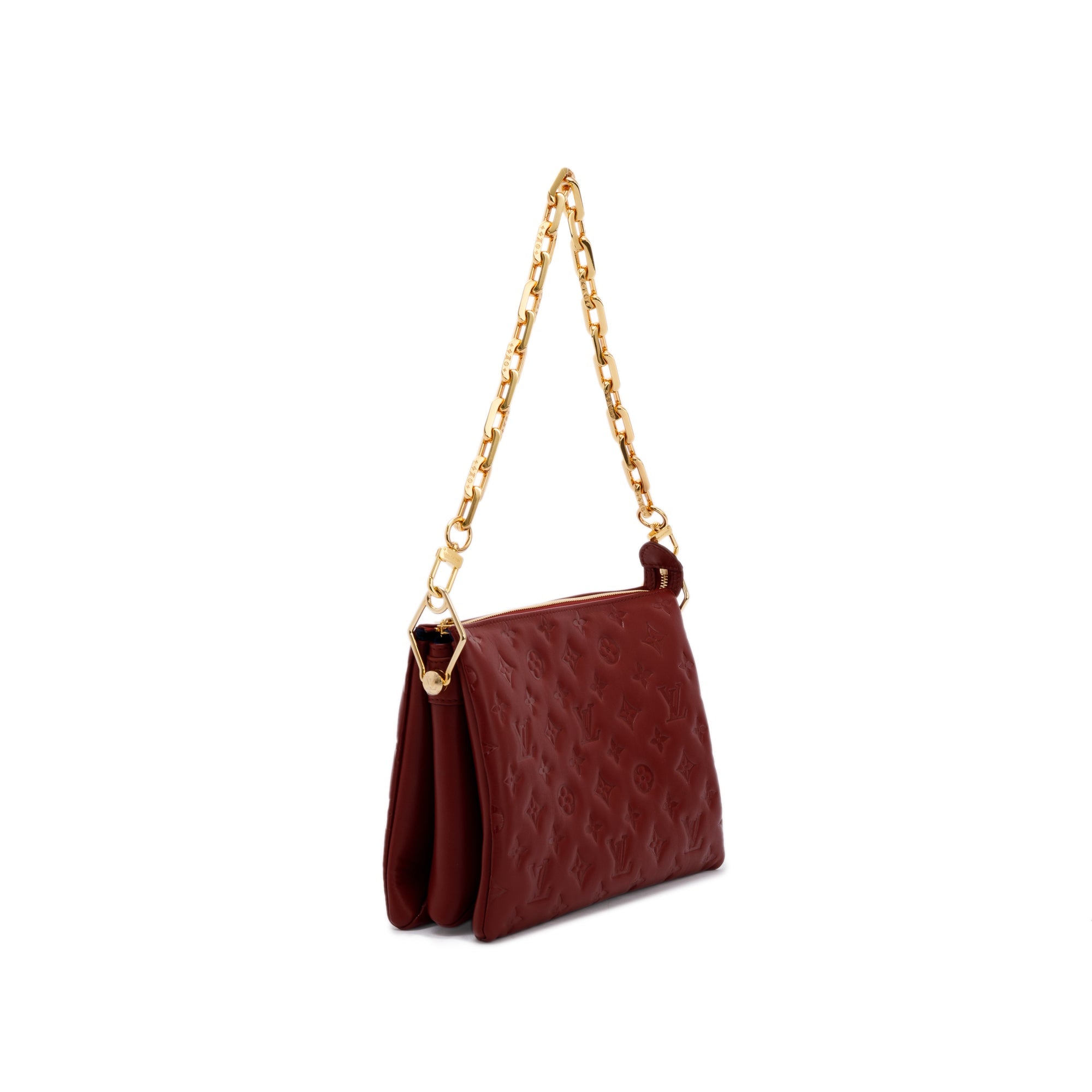 Louis Vuitton 2022 Monogram Embossed Leather Coussin PM w/ Box