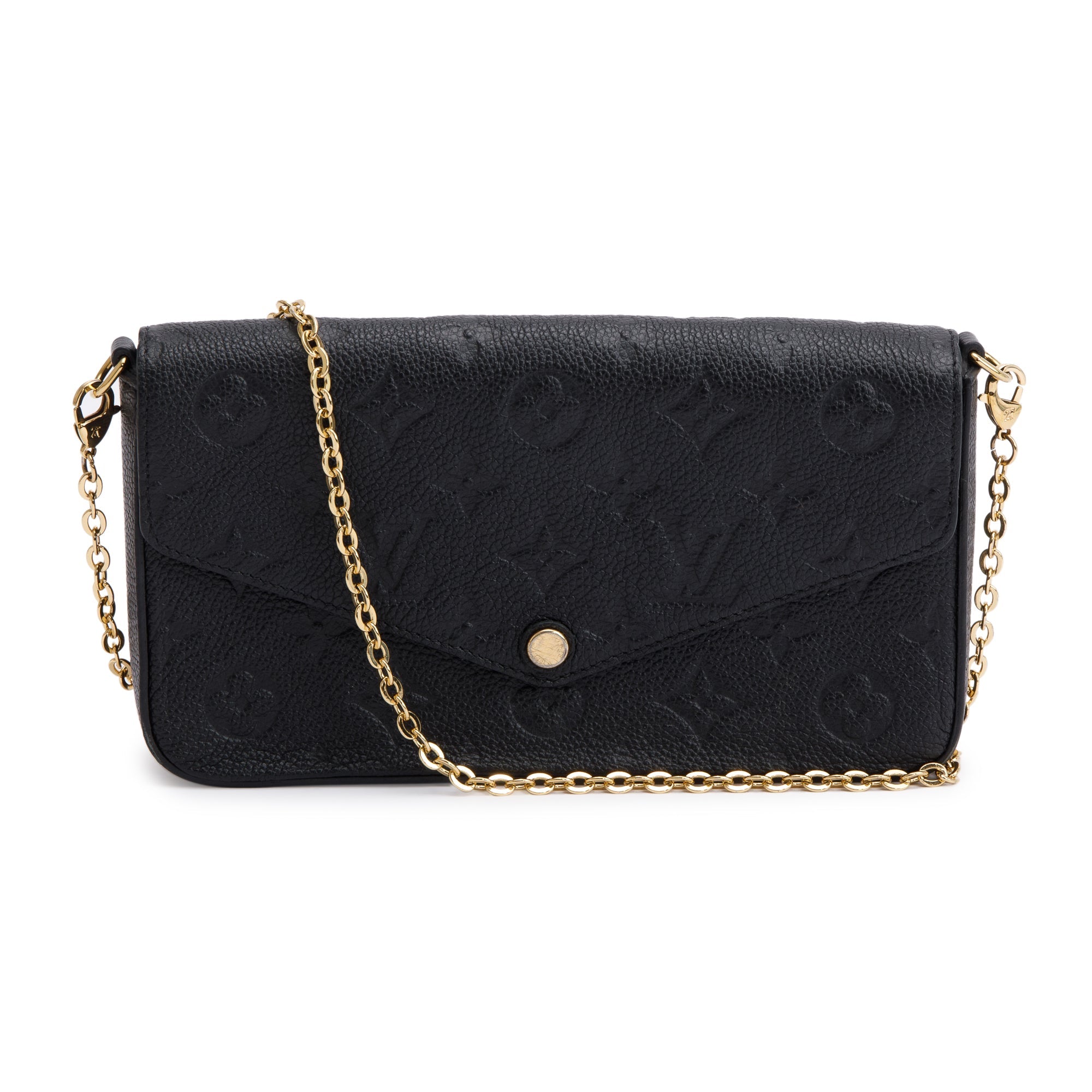 Louis Vuitton 2022 Monogram Empreinte Leather Felicie Pochette w/ Inserts, Box & Receipt