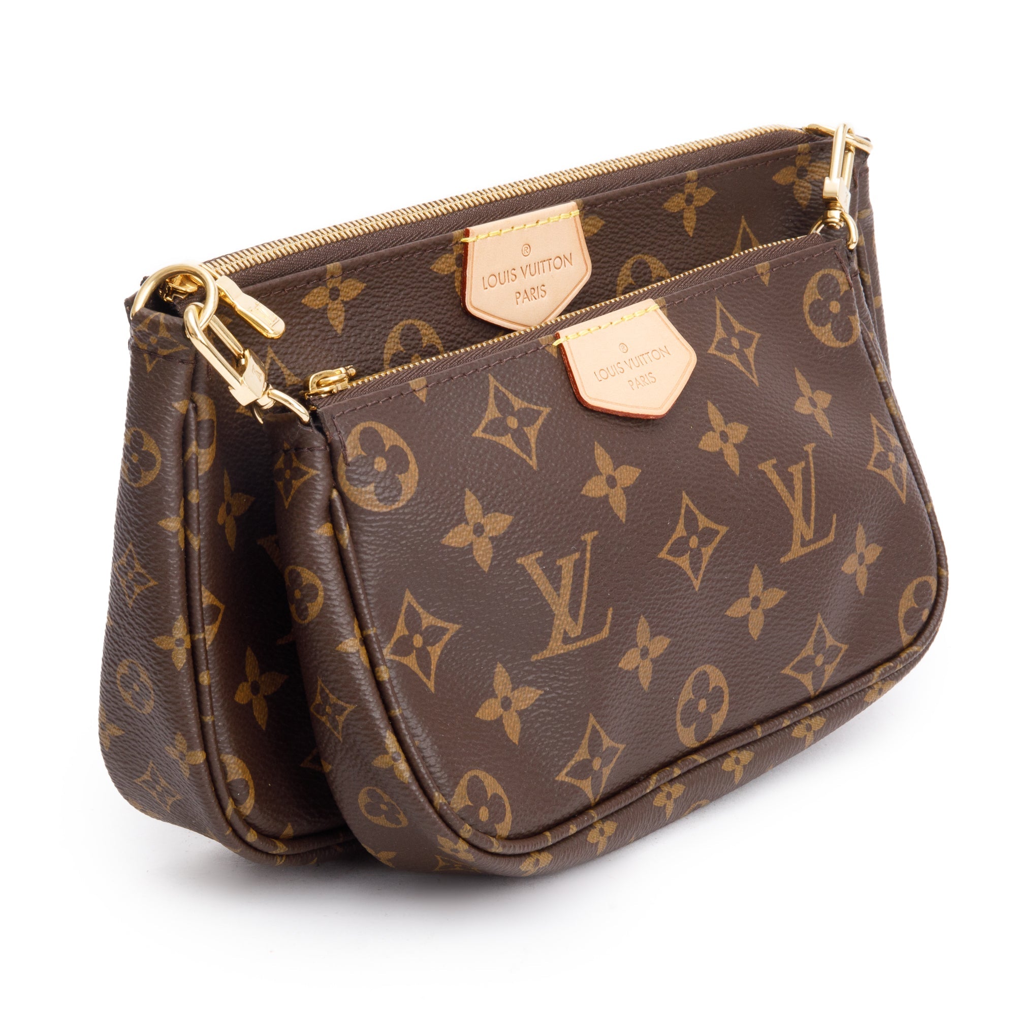 Louis Vuitton 2022 Monogram Khaki Multi-Pochette Accessoires w/ Box