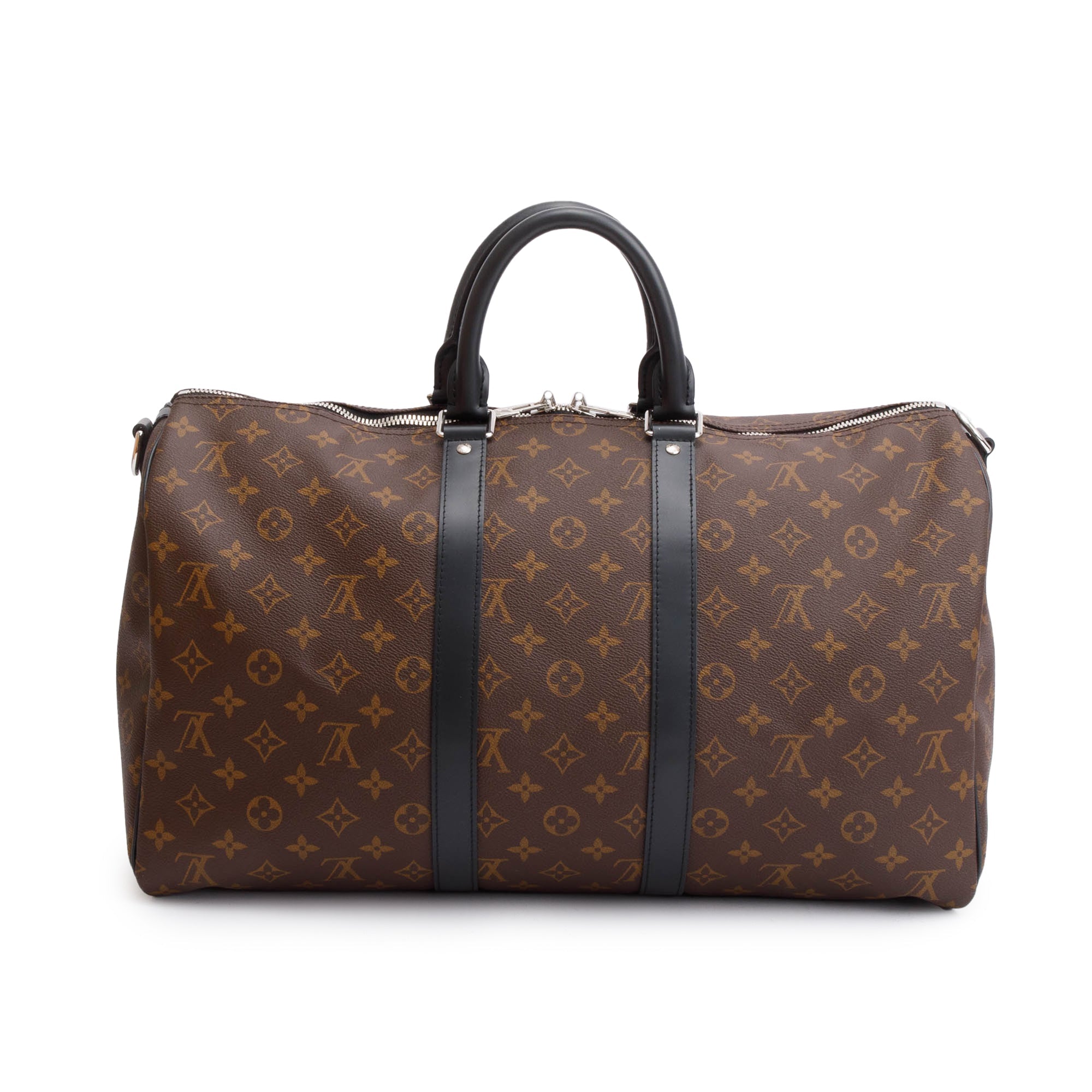 Louis Vuitton 2022 Monogram Macassar Keepall Bandouliere 45 w/ Box