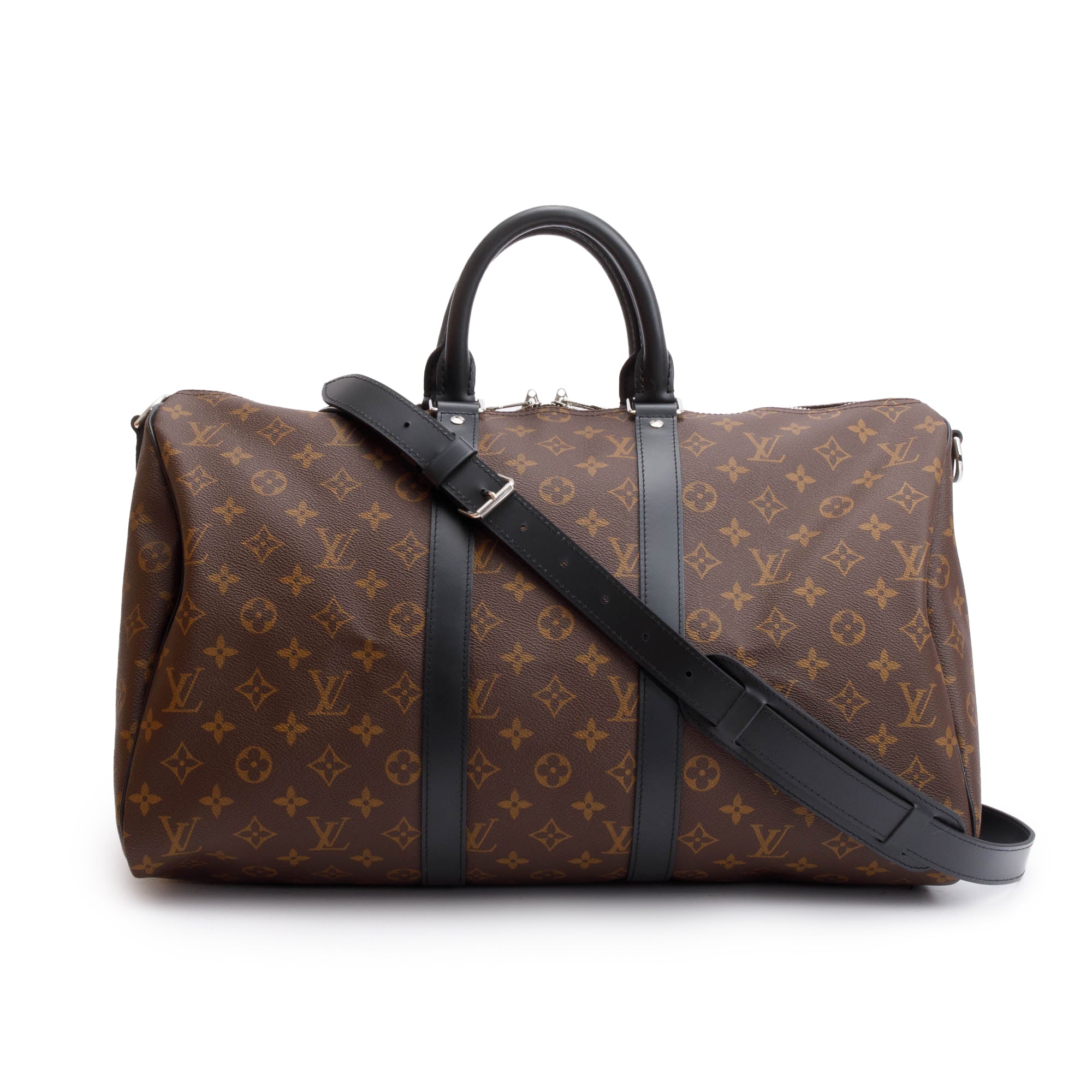 Louis Vuitton 2022 Monogram Macassar Keepall Bandouliere 45 w/ Box