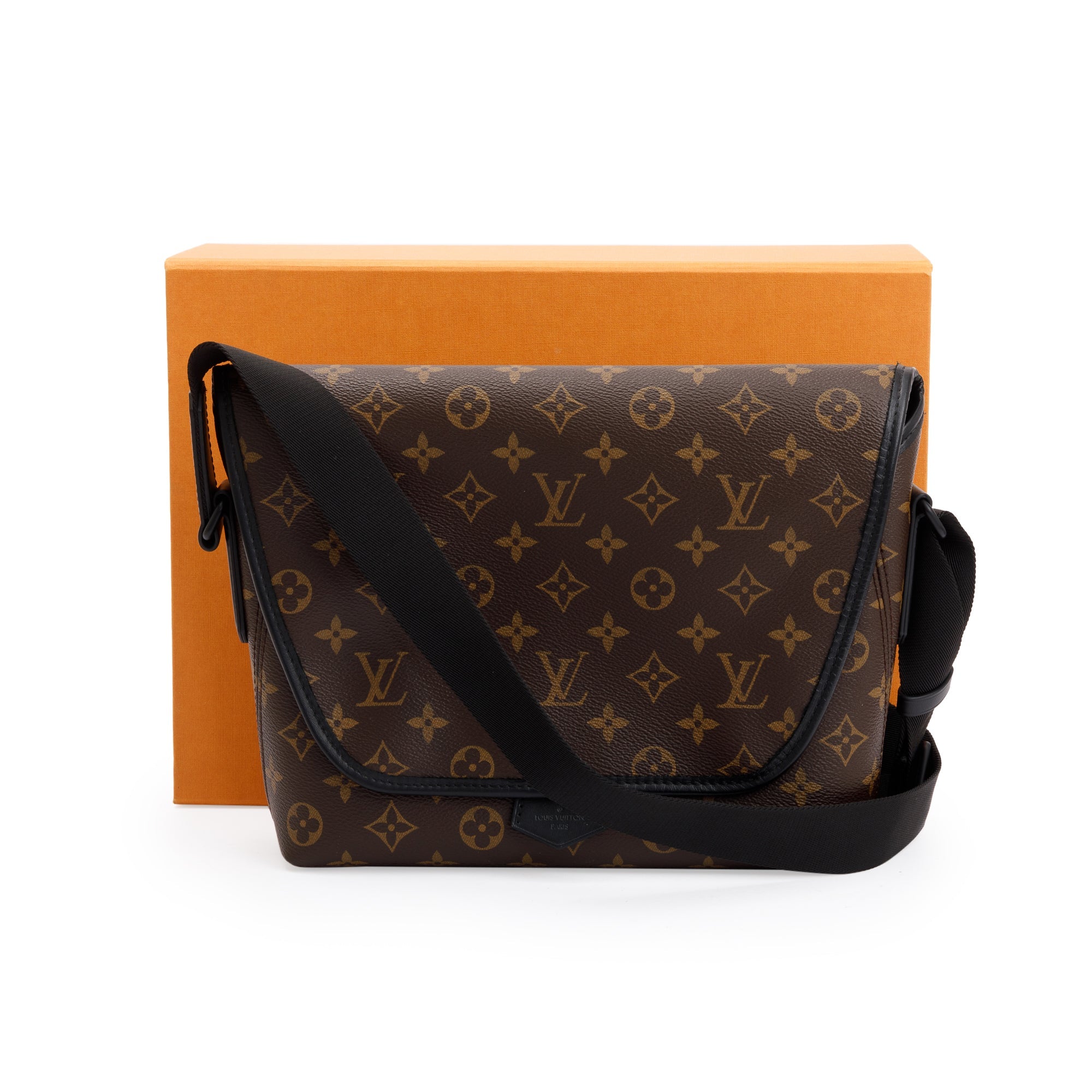 Louis Vuitton 2022 Monogram Macassar Magnetic Messenger Bag w/ Box