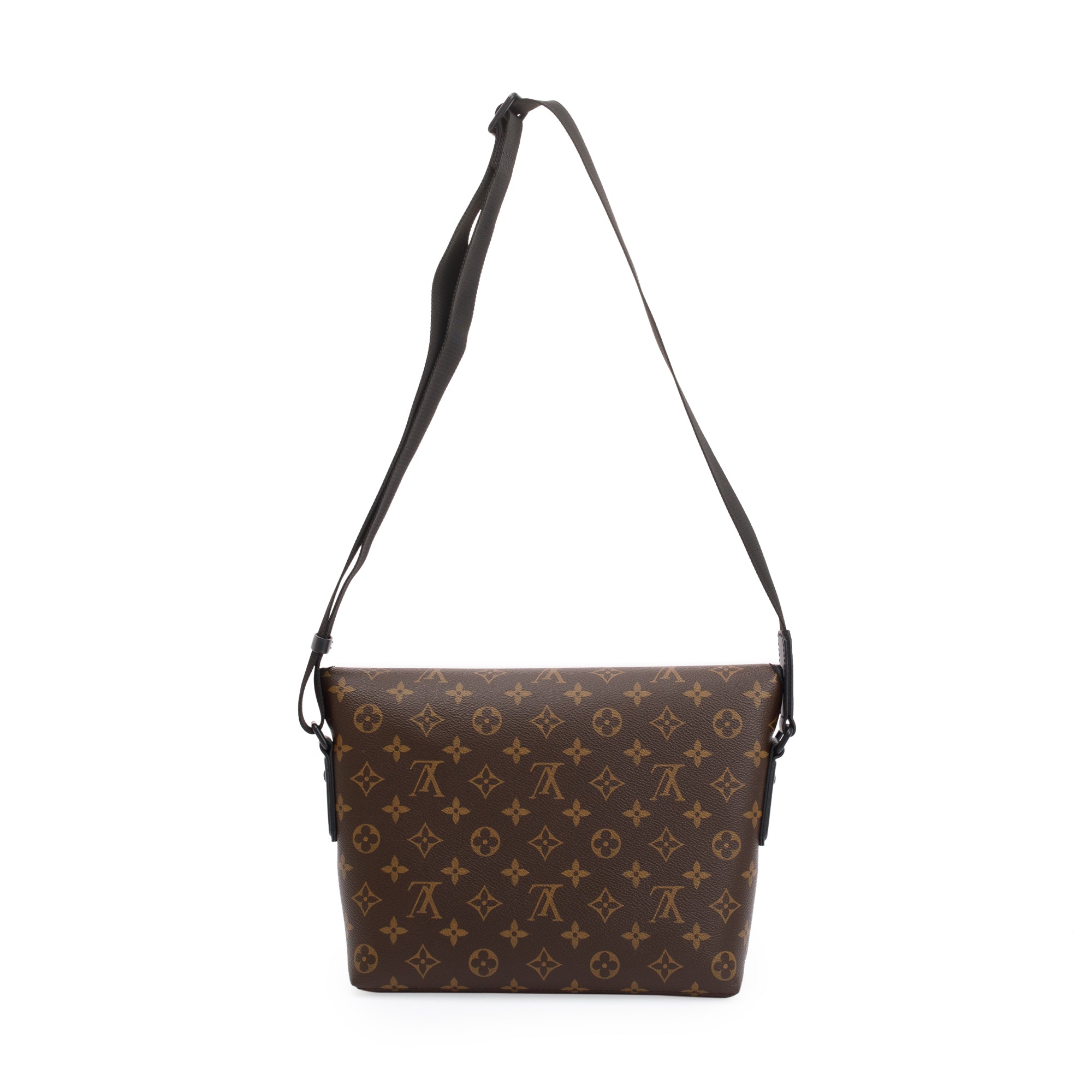Louis Vuitton 2022 Monogram Macassar Magnetic Messenger Bag w/ Box