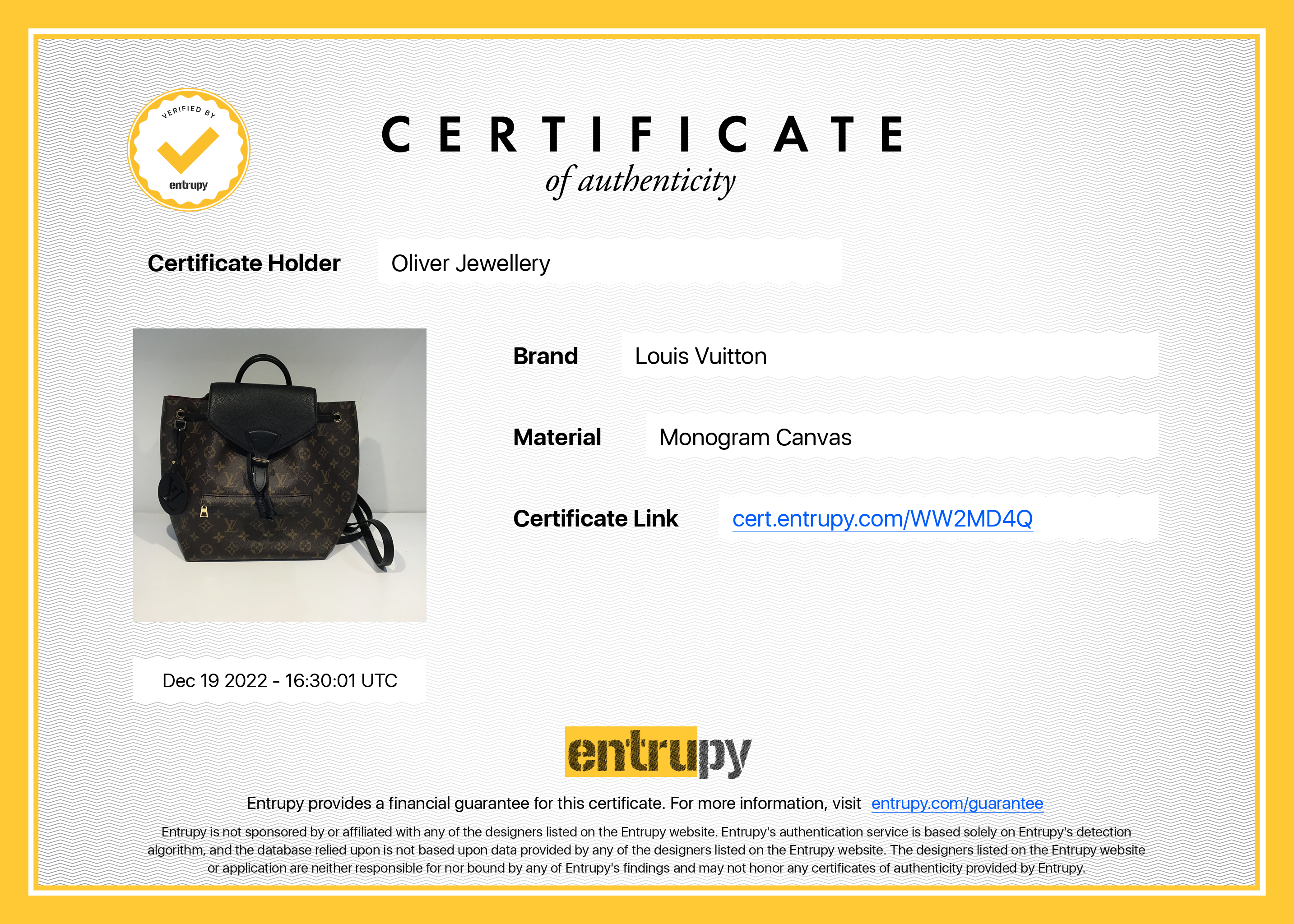 Louis Vuitton 2022 Monogram Montsouris PM Backpack