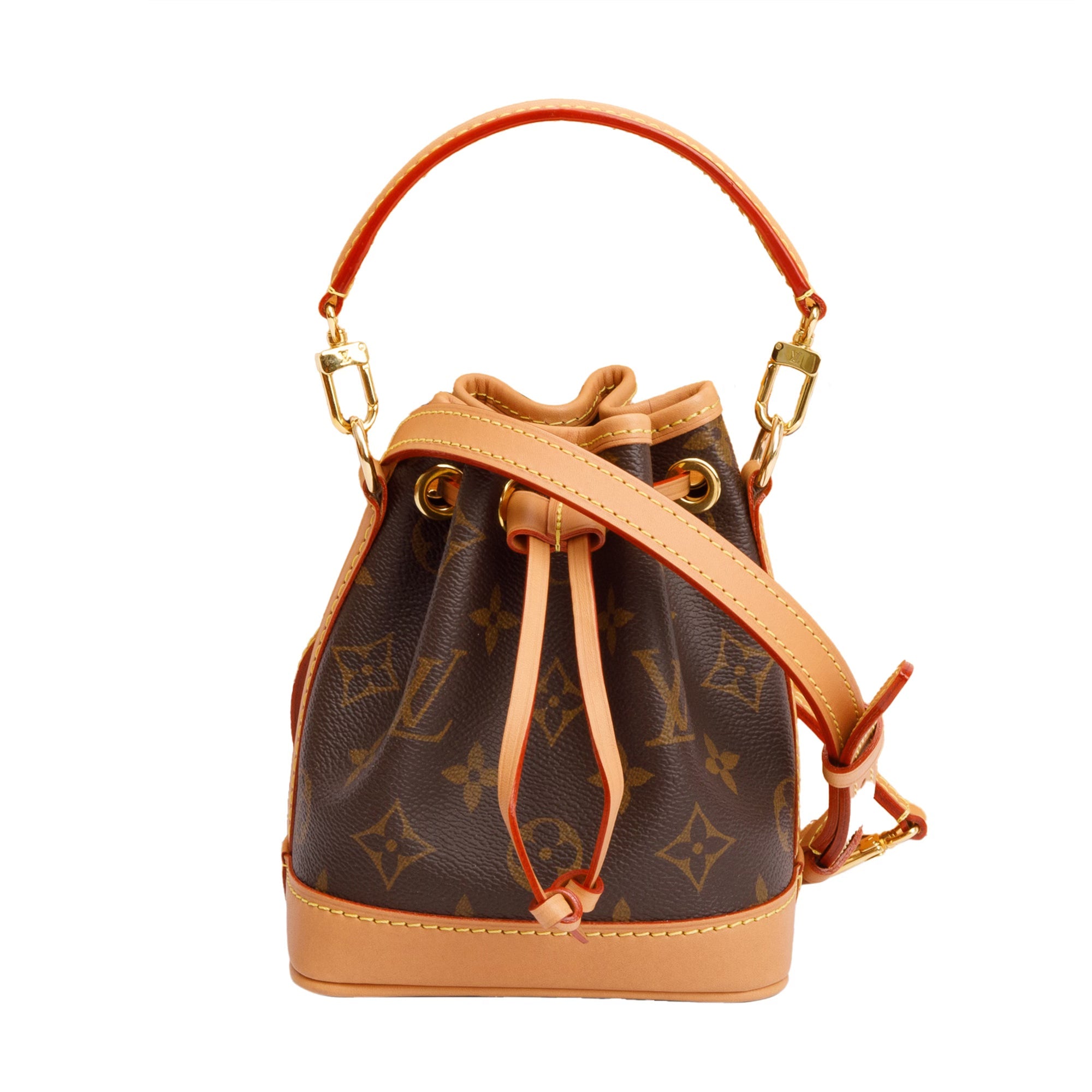 Louis Vuitton 2022 Monogram Nano Noe w/ Straps, Box & Receipt