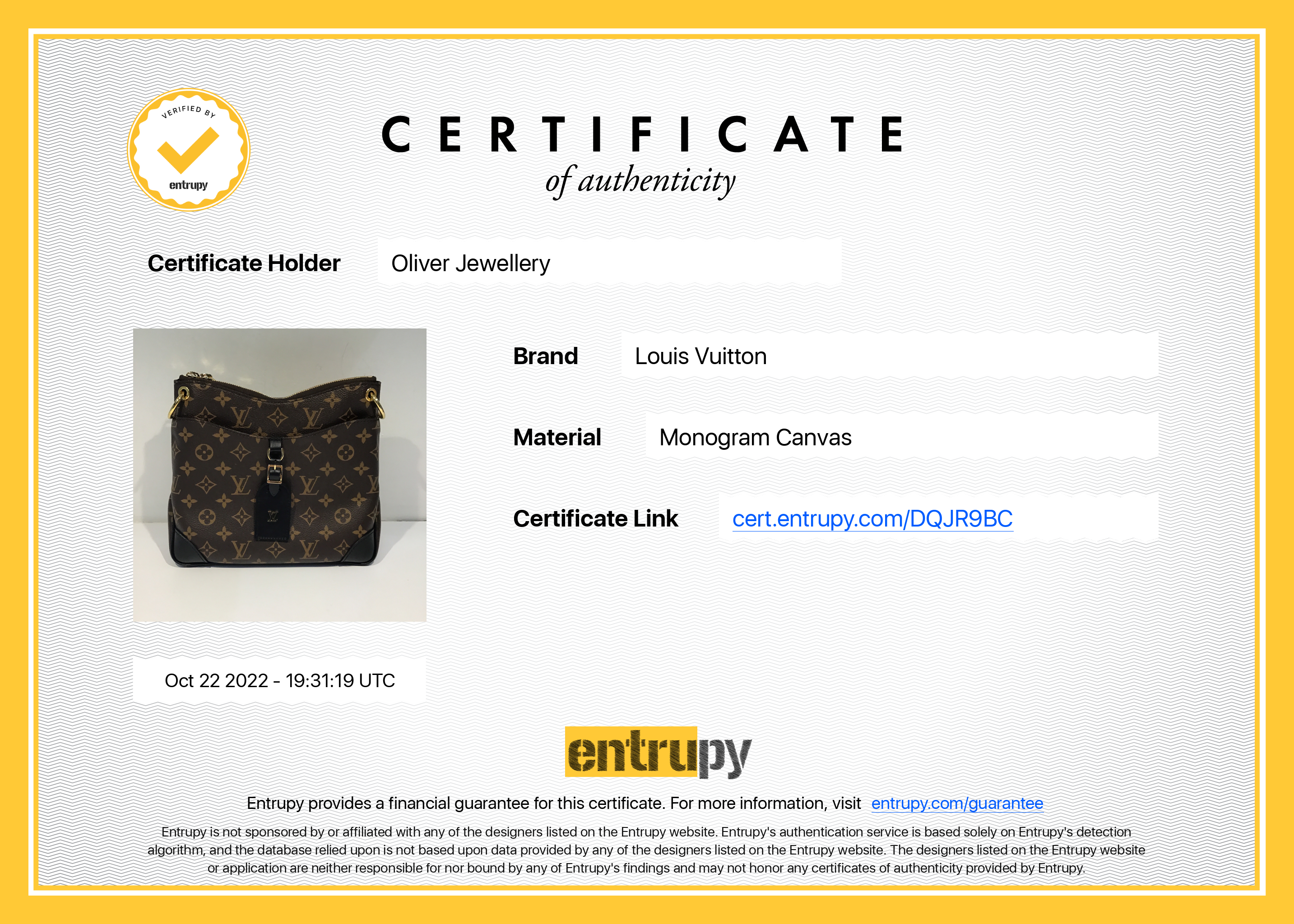 Louis Vuitton 2022 Monogram Odeon PM w/ Box & Receipt