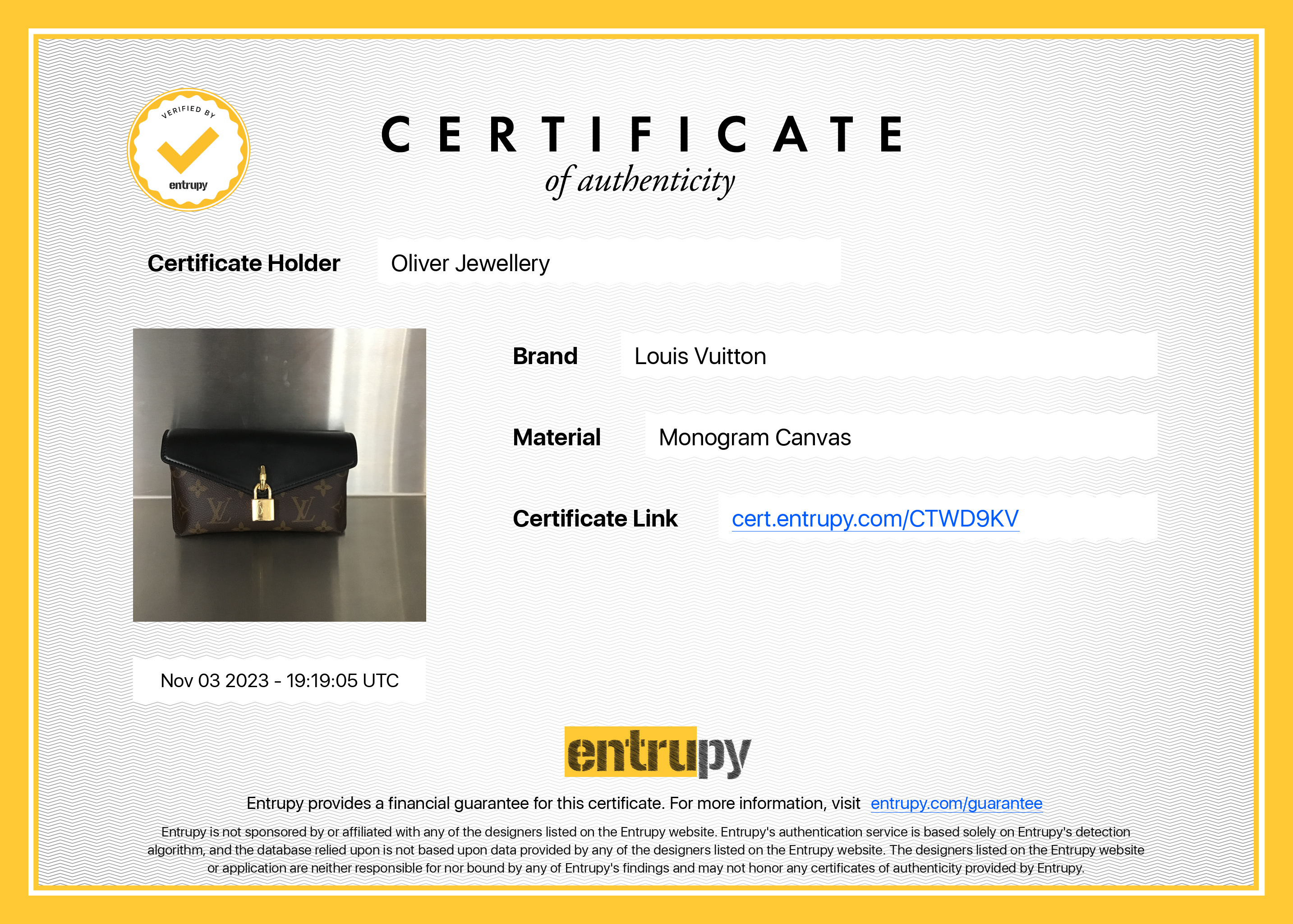 Louis Vuitton 2022 Monogram Padlock on Strap w/ Box & Straps