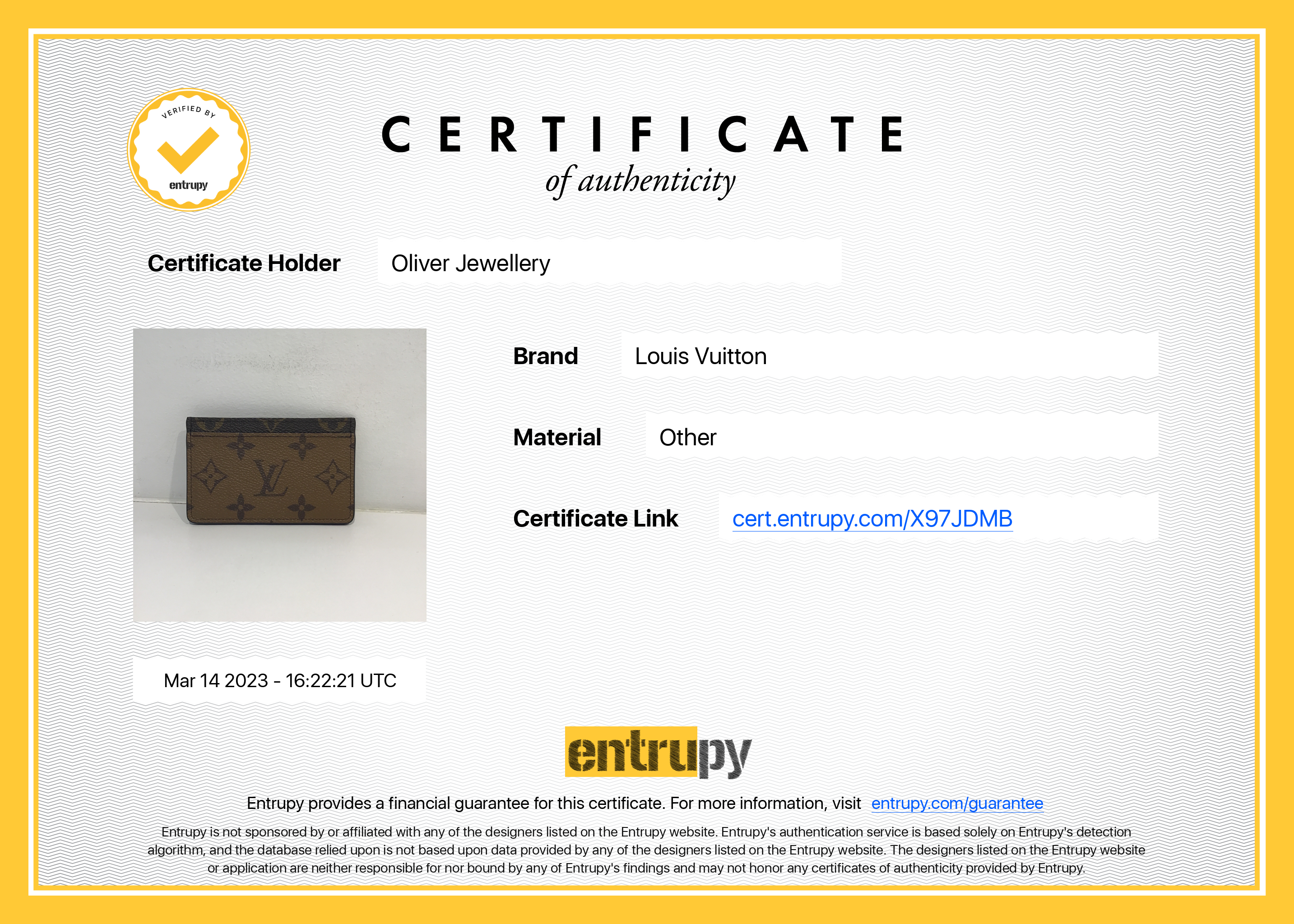 Louis Vuitton 2022 Monogram Reverse Card Holder w/ Box