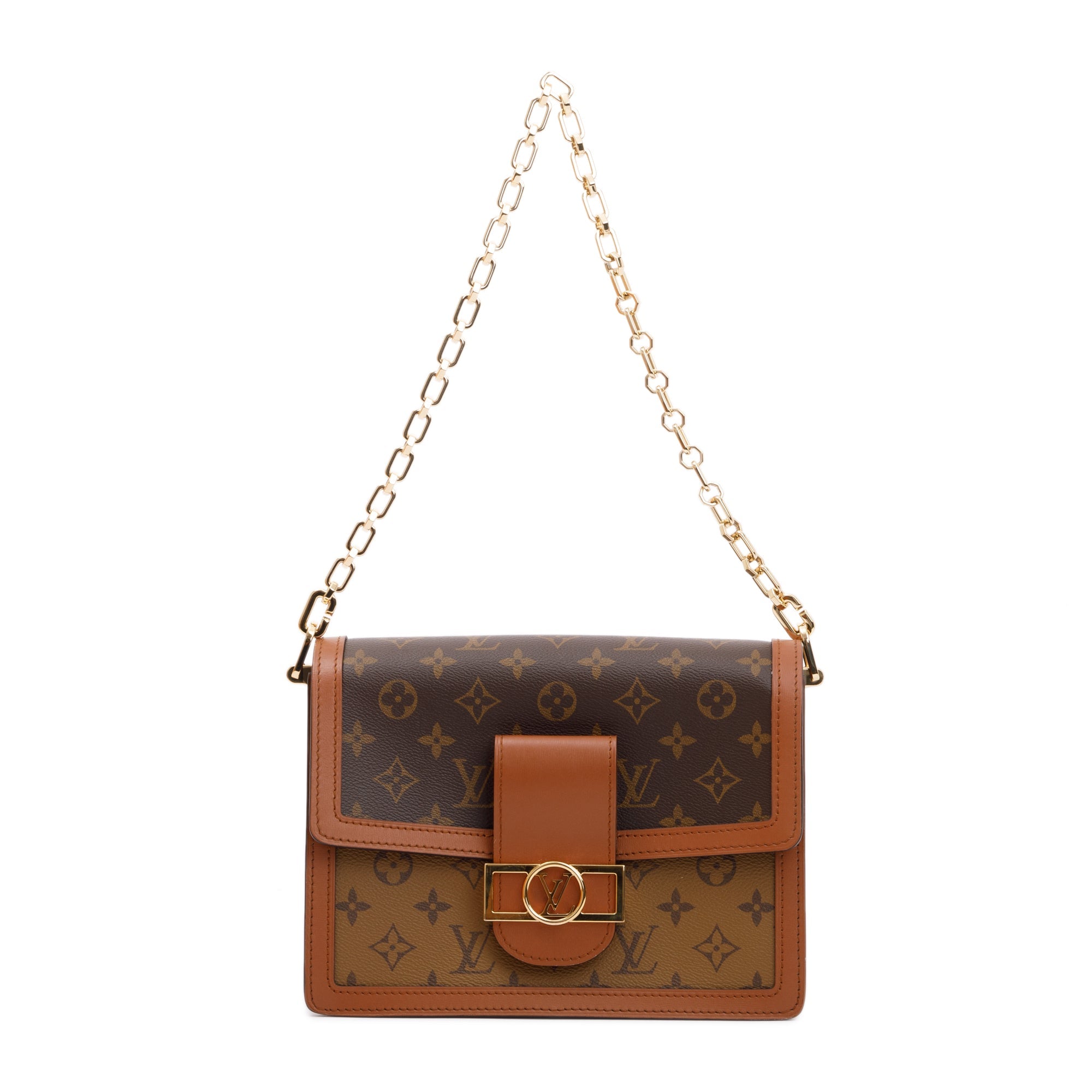 Louis Vuitton 2022 Monogram Reverse Dauphine MM w/ Strap & Box Box