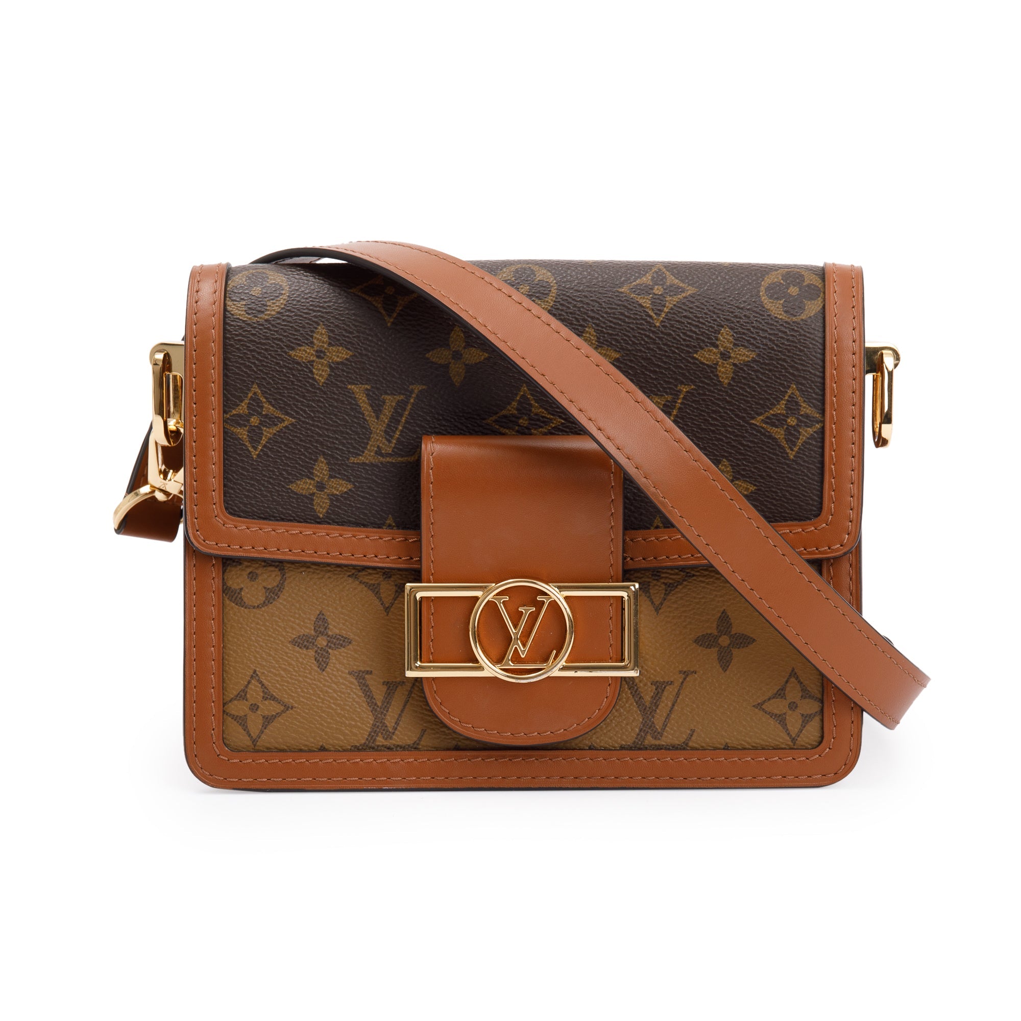 Louis Vuitton 2022 Monogram Reverse Mini Dauphine w/ Strap Box