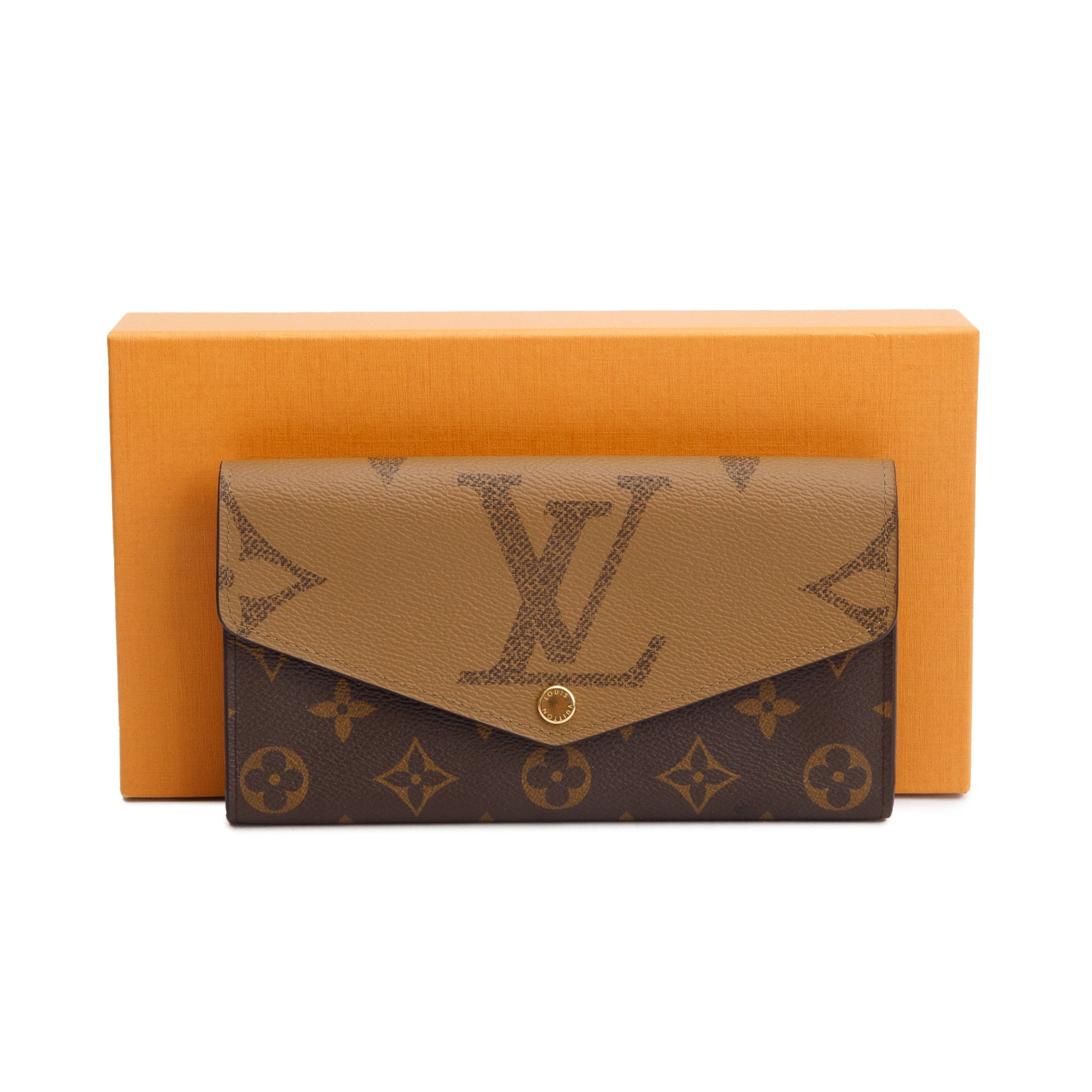 Louis Vuitton 2022 Monogram Reverse Sarah Wallet w/ Box & Receipt