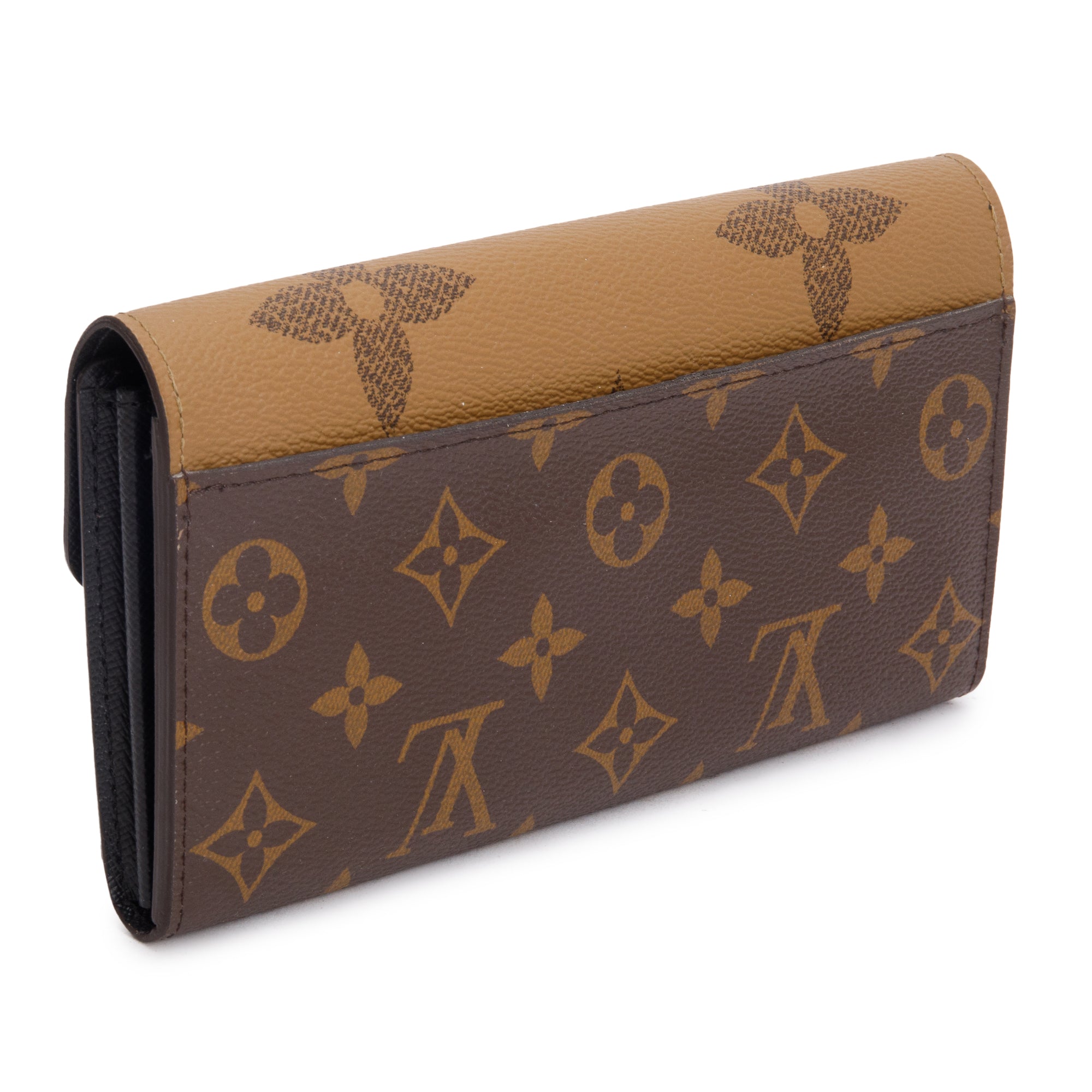 Louis Vuitton 2022 Monogram Reverse Sarah Wallet w/ Box & Receipt