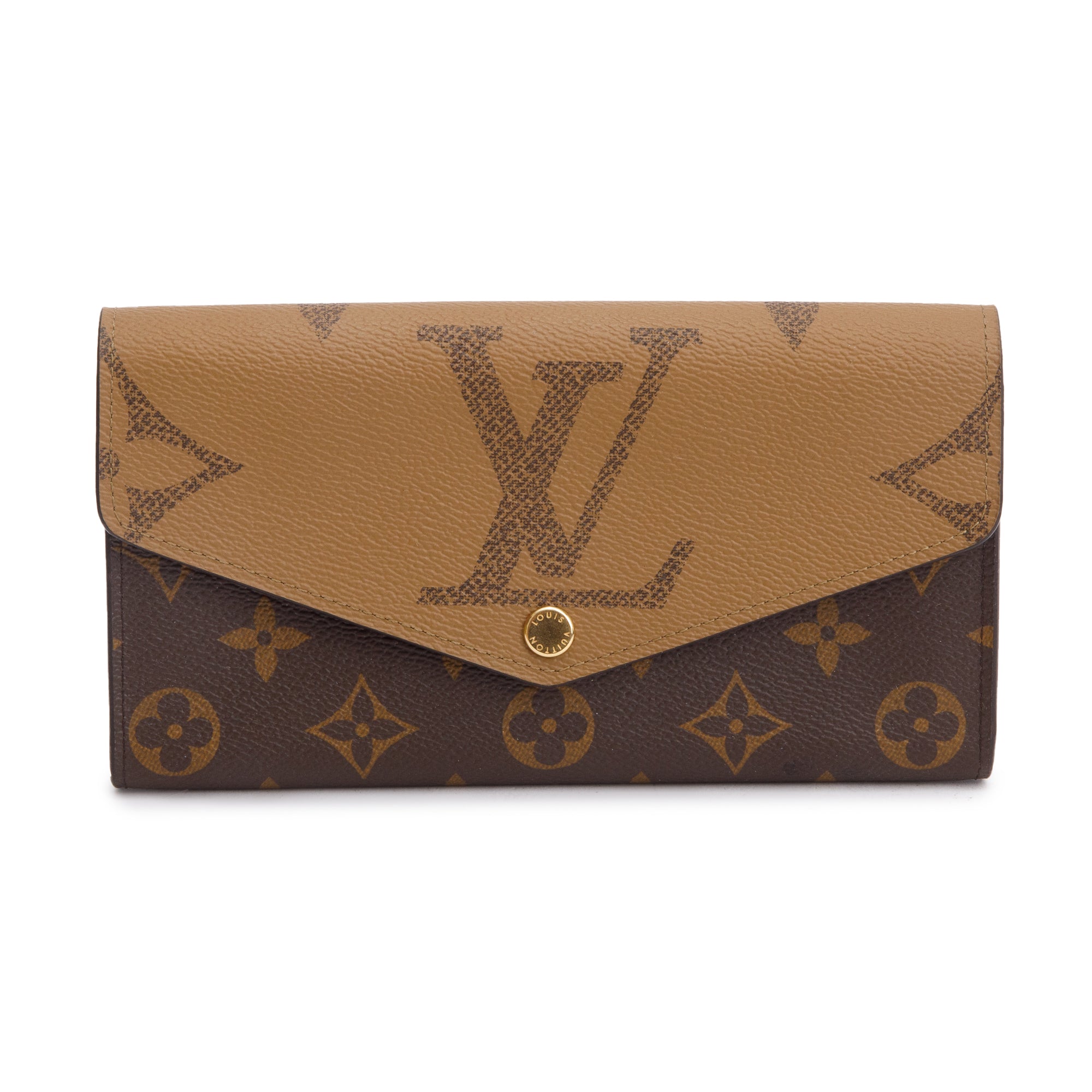 Louis Vuitton 2022 Monogram Reverse Sarah Wallet w/ Box & Receipt