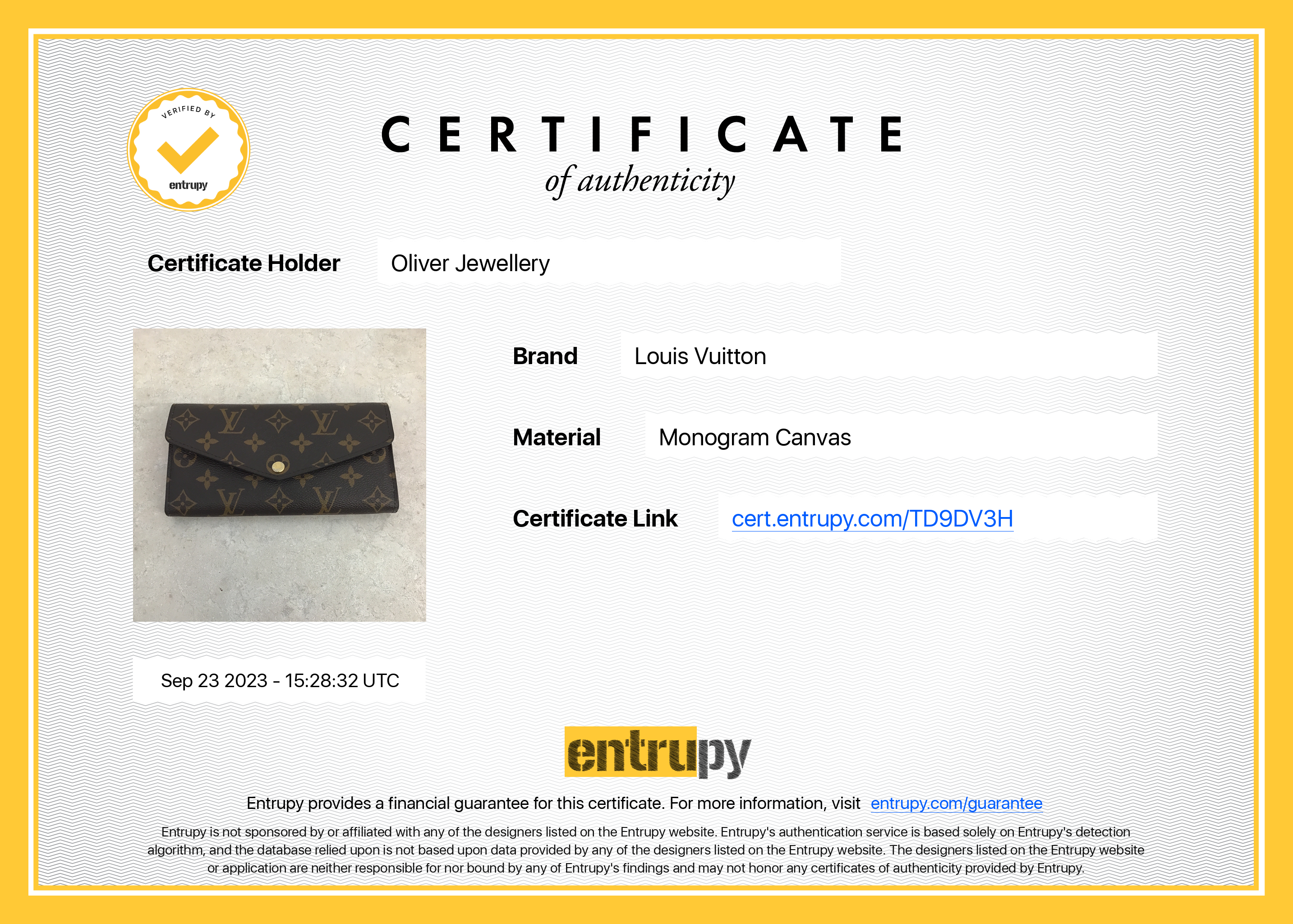 Louis Vuitton 2022 Monogram Sarah Wallet