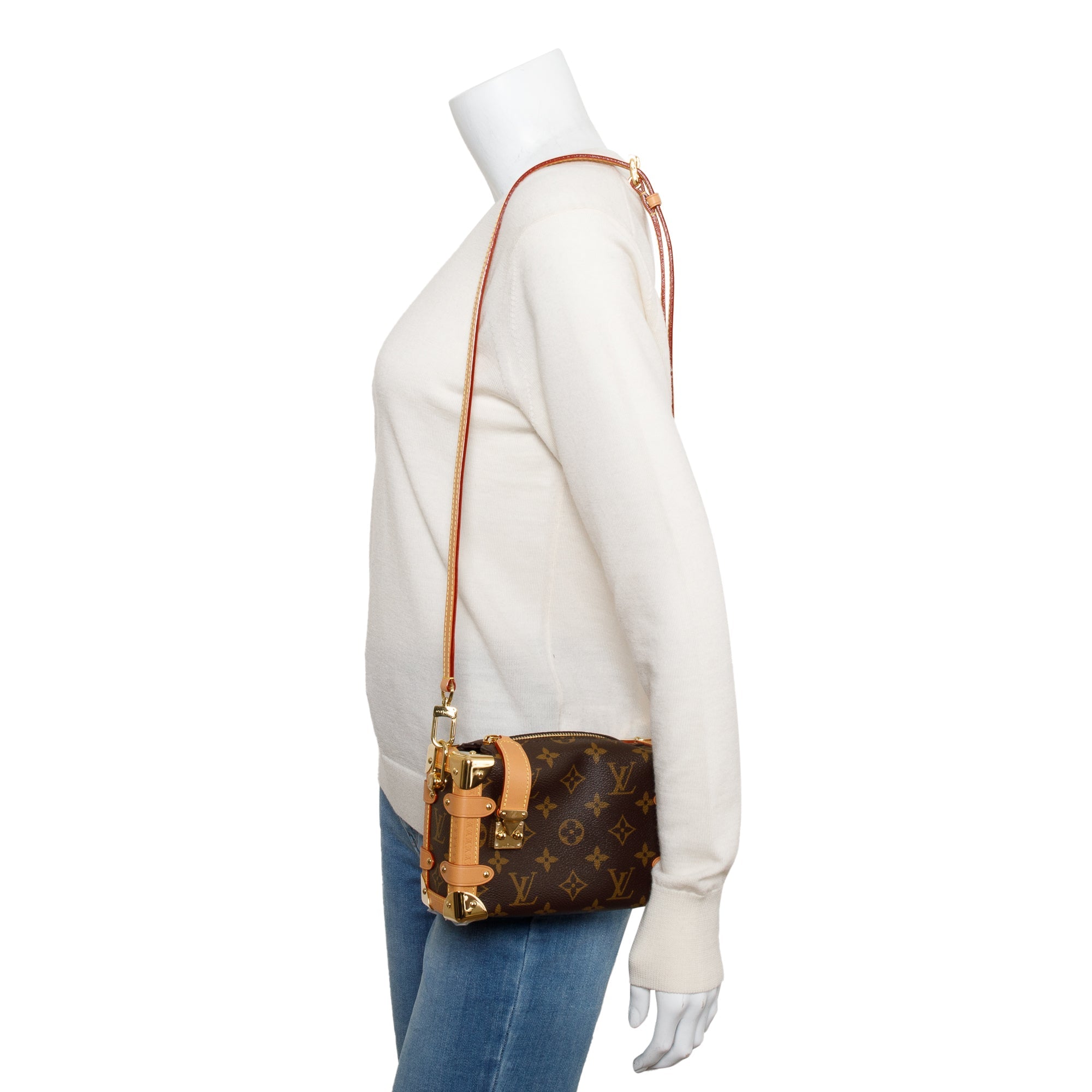 Louis Vuitton 2022 Monogram Side Trunk PM w/ Strap, Box & Receipt