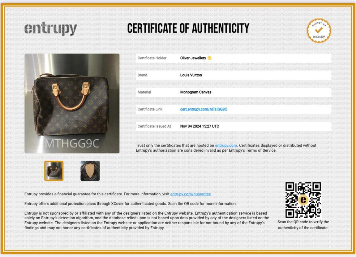 Louis Vuitton 2022 Monogram Speedy 30