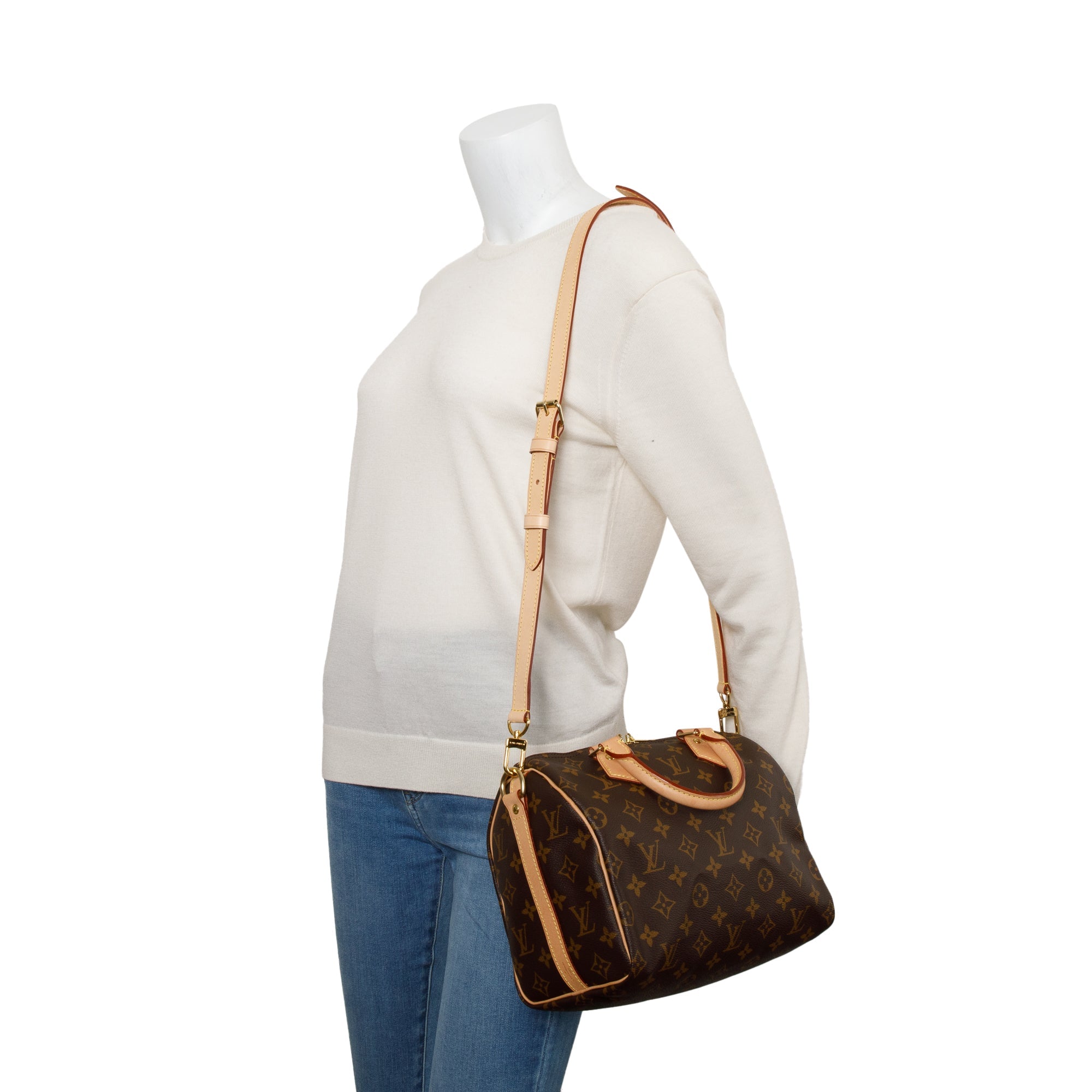 Louis Vuitton 2022 Monogram Speedy Bandouliere 25 w/ Strap