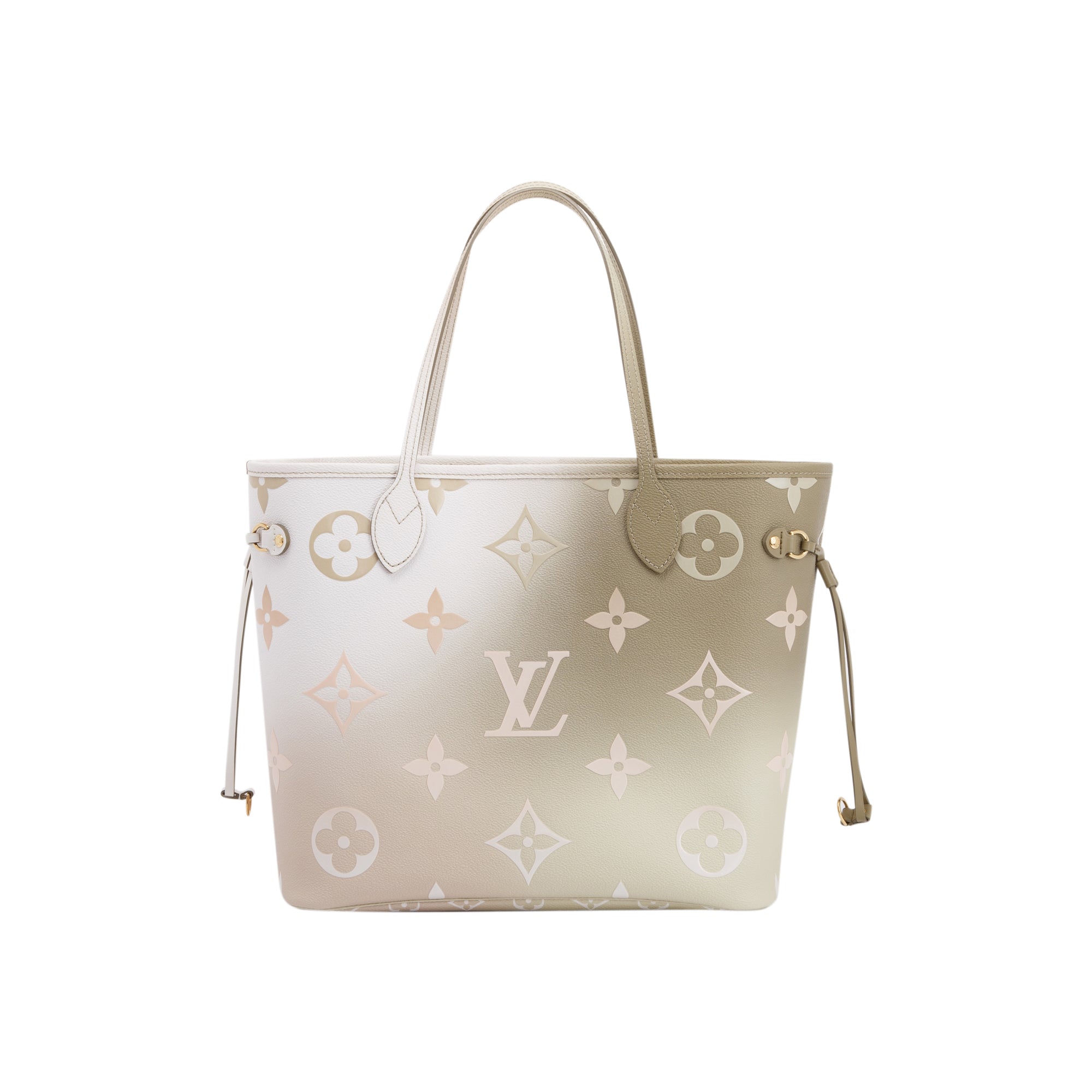 Louis Vuitton 2022 Monogram Sunset Khaki Neverfull MM w/ Box & Receipt