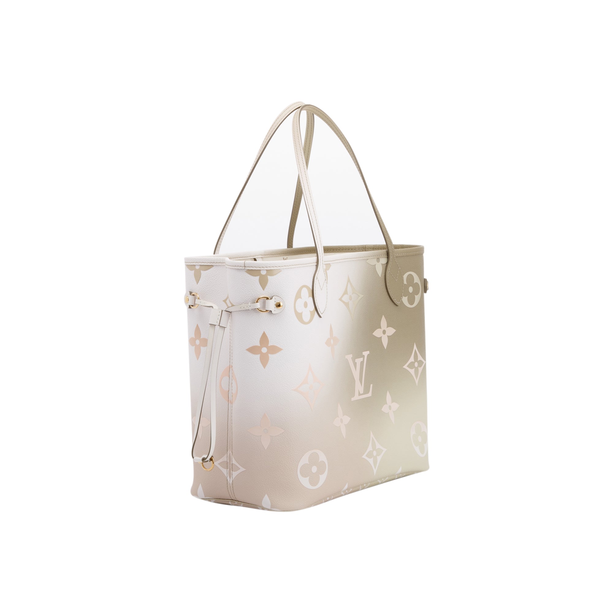 Louis Vuitton 2022 Monogram Sunset Khaki Neverfull MM w/ Box & Receipt