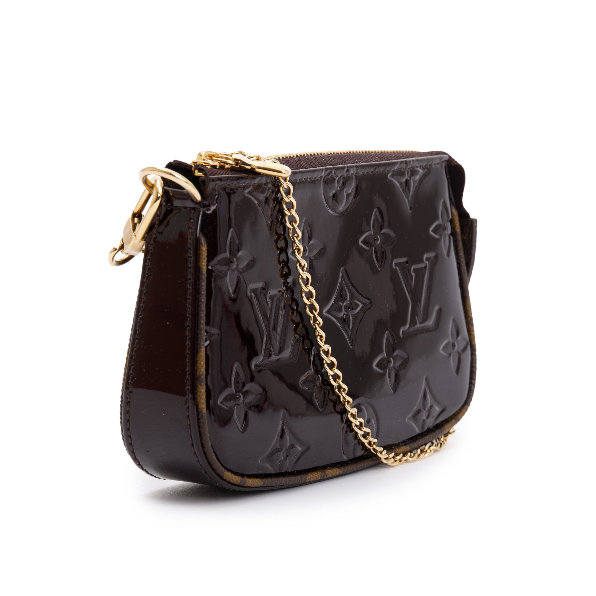 Louis Vuitton 2022 Monogram Vernis Mini Pochette Accessoires w/ Box