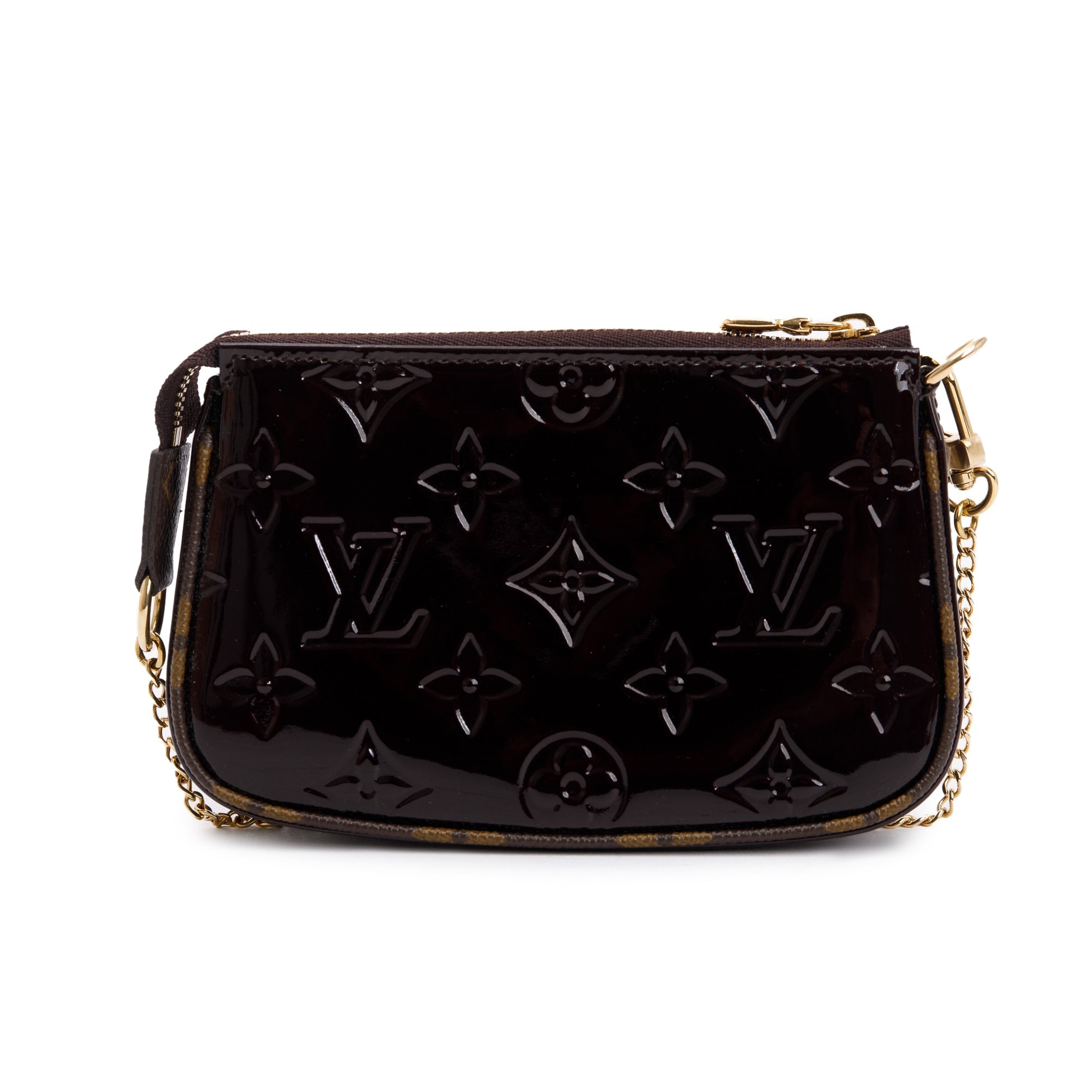 Louis Vuitton 2022 Monogram Vernis Mini Pochette Accessoires w/ Box