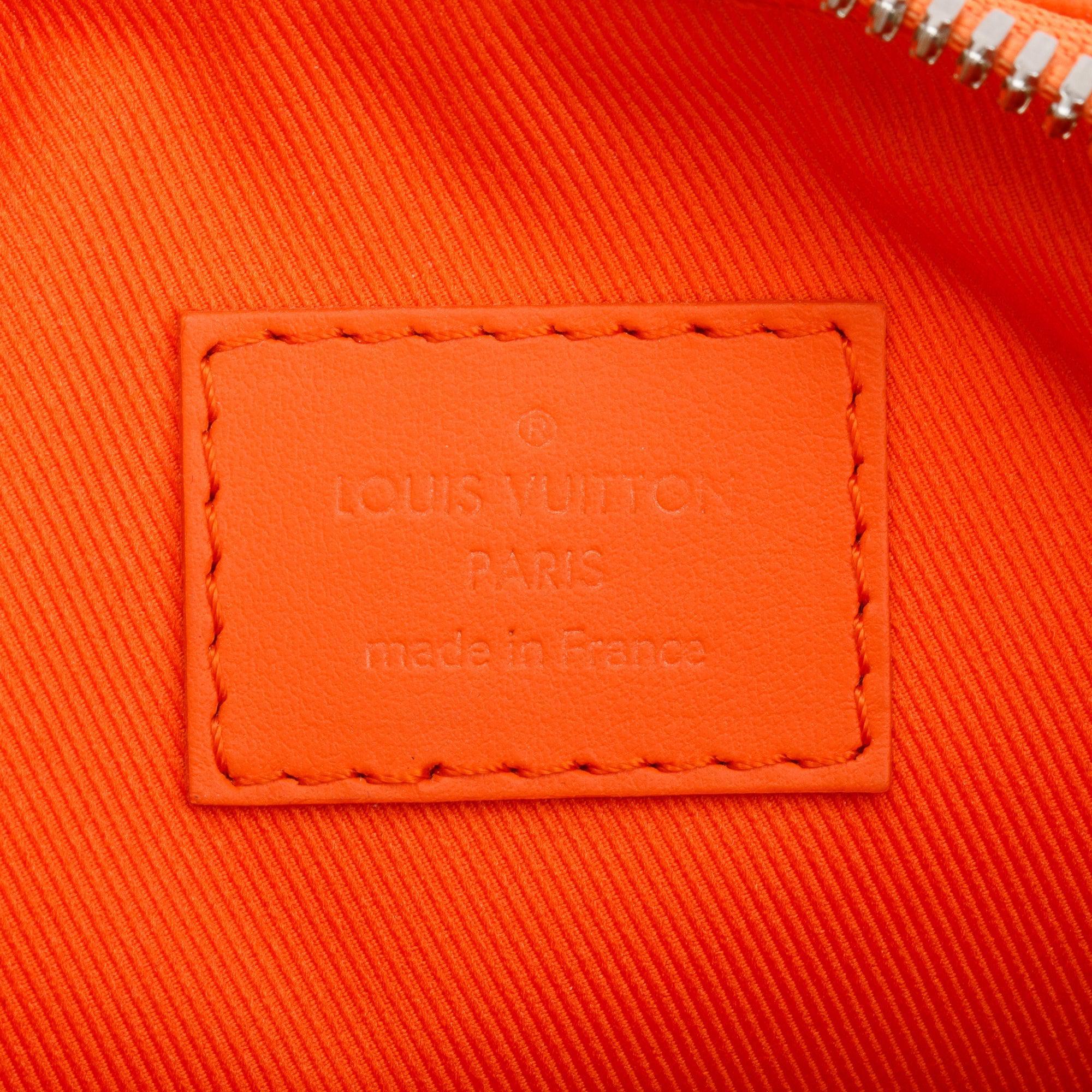 Louis Vuitton 2022 Orange Leather XS Aerogram Keepall Bag w/ Box & Strap