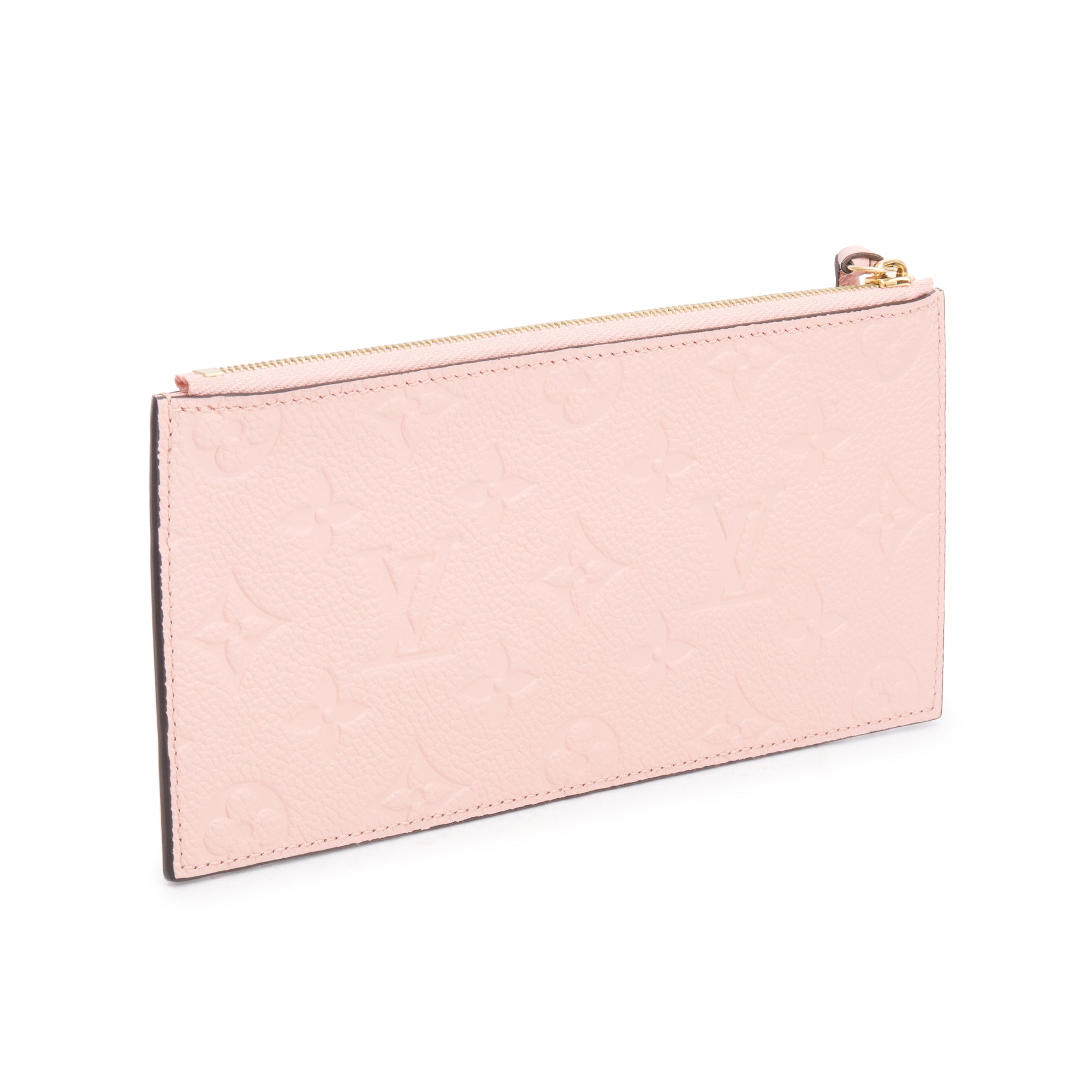 Louis Vuitton 2022 Pink Empreinte Leather Pochette Felicie Zip Pouch Insert