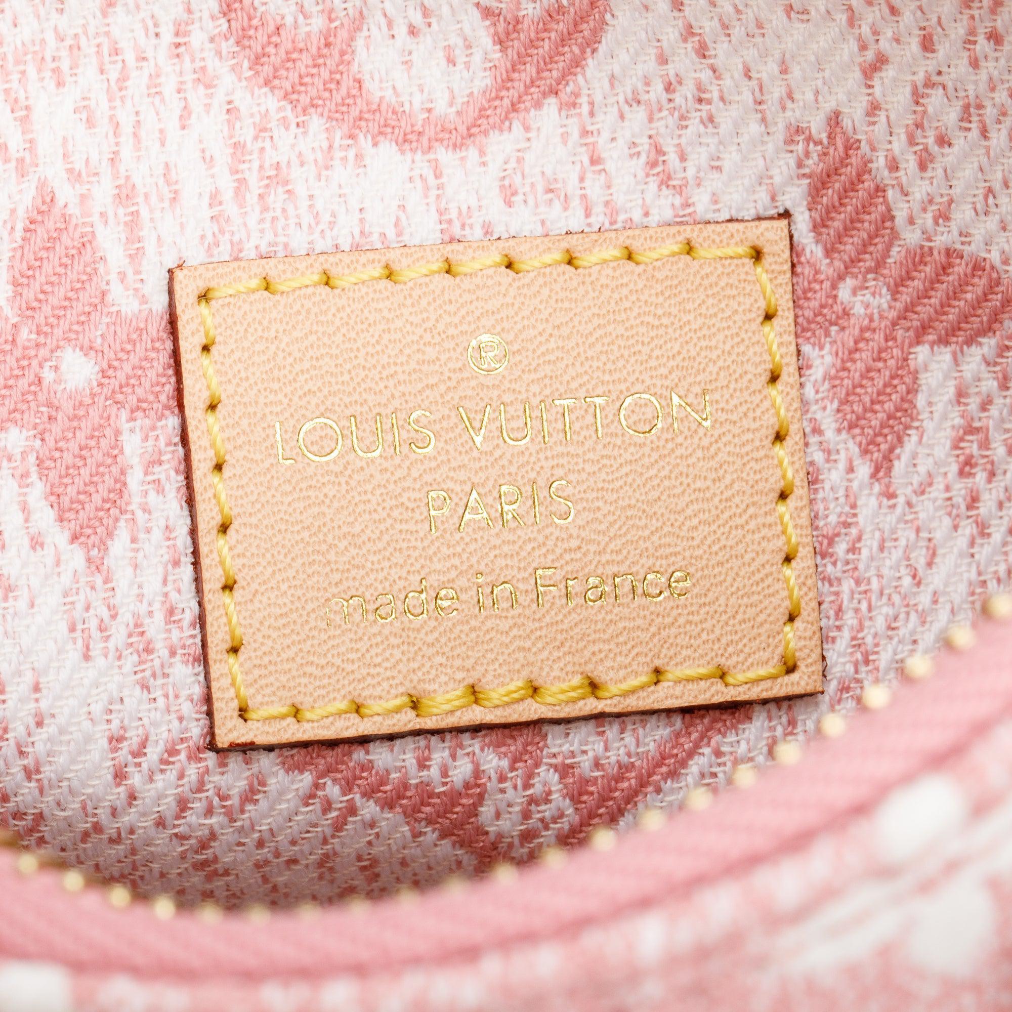 Louis Vuitton 2022 Pink Monogram Denim Nano Speedy w/ Strap