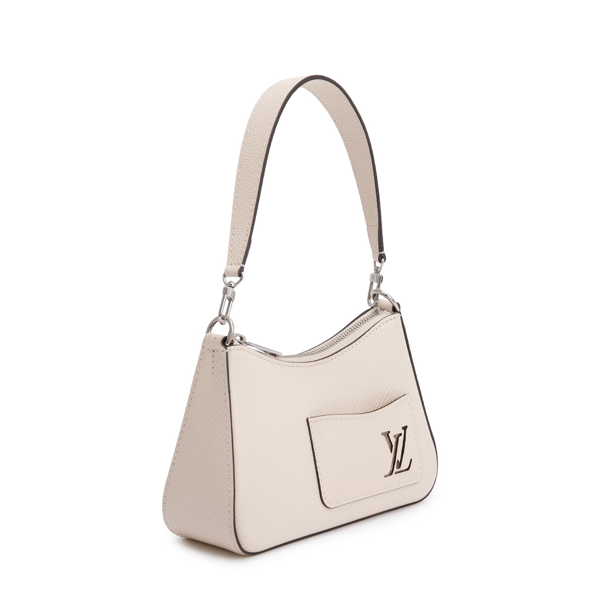 Louis Vuitton 2022 Quartz White Epi Marellini w/ Box