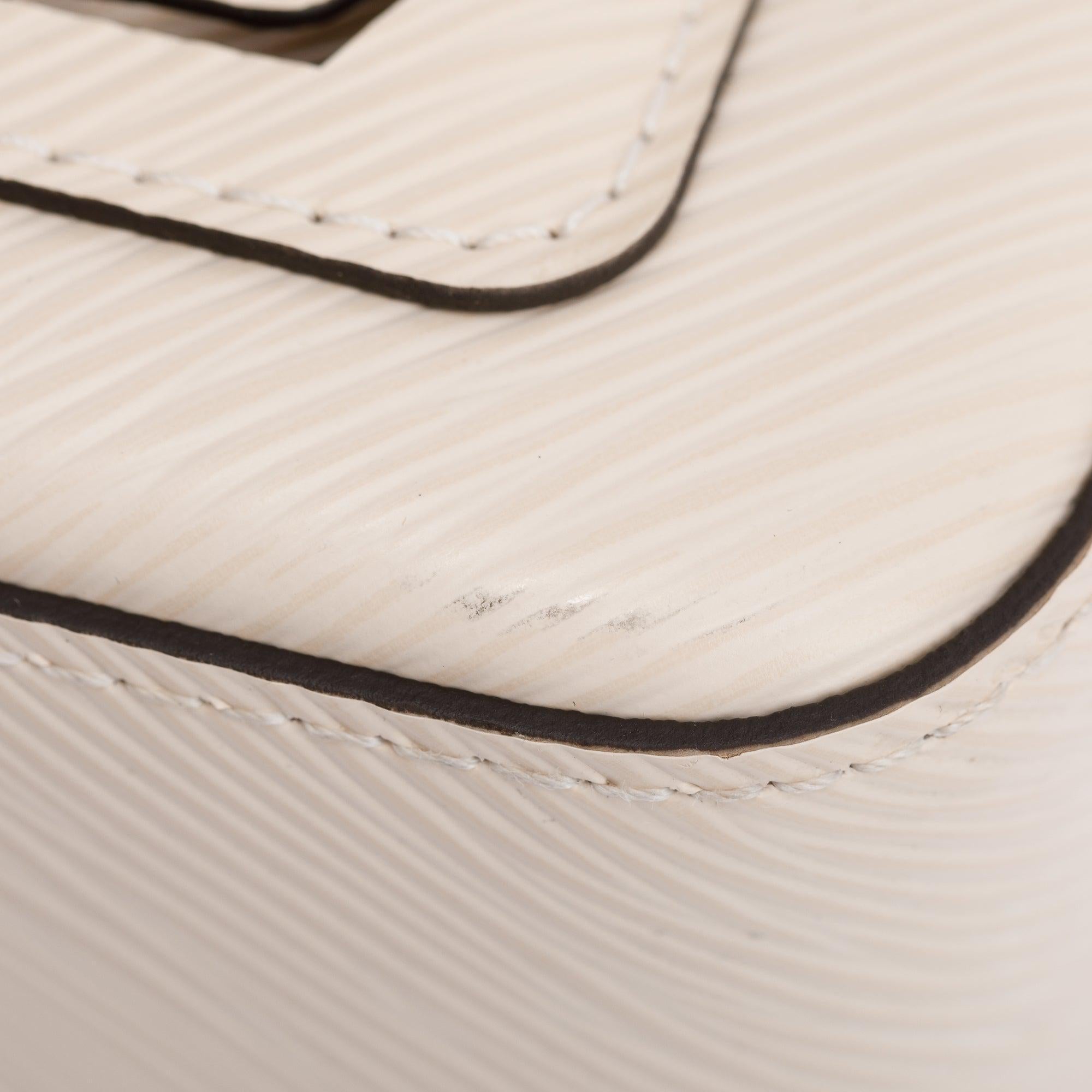 Louis Vuitton 2022 Quartz White Epi Marellini w/ Box