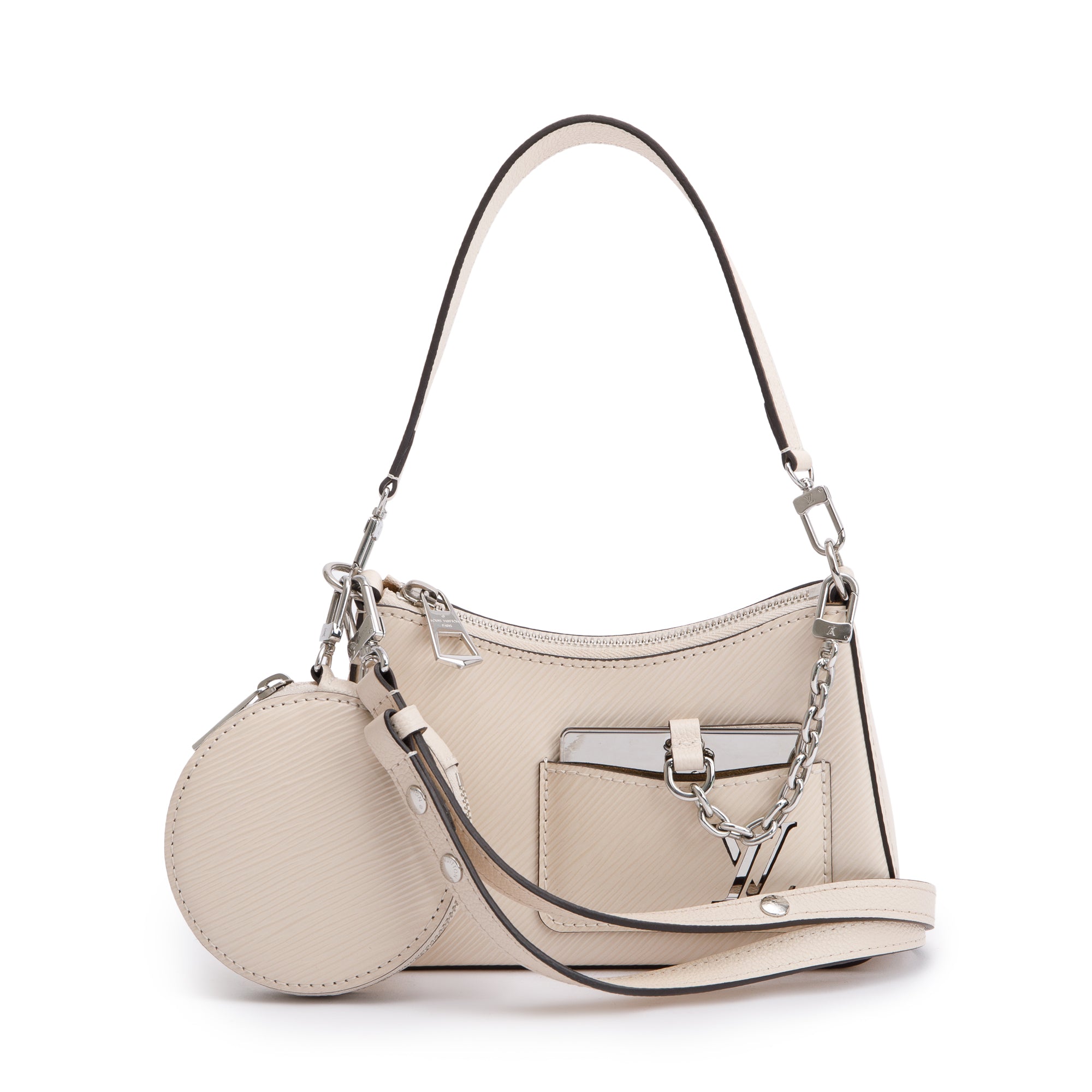 Louis Vuitton 2022 Quartz White Epi Marellini w/ Box