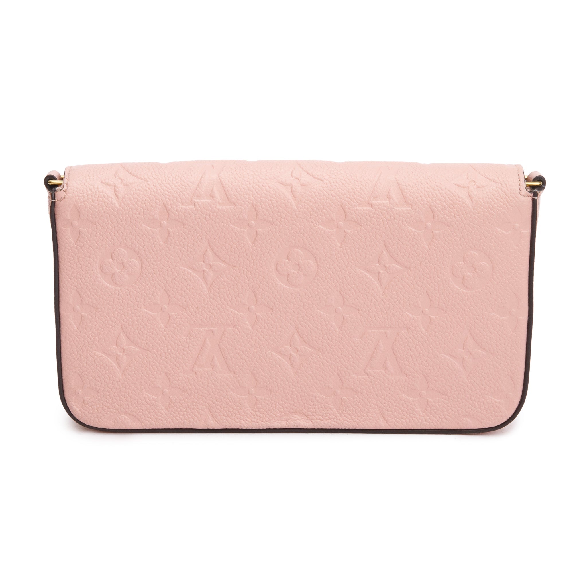 Louis Vuitton 2022 Rose Poudre Monogram Empreinte Leather Felicie Pochette w/ Insert & Box