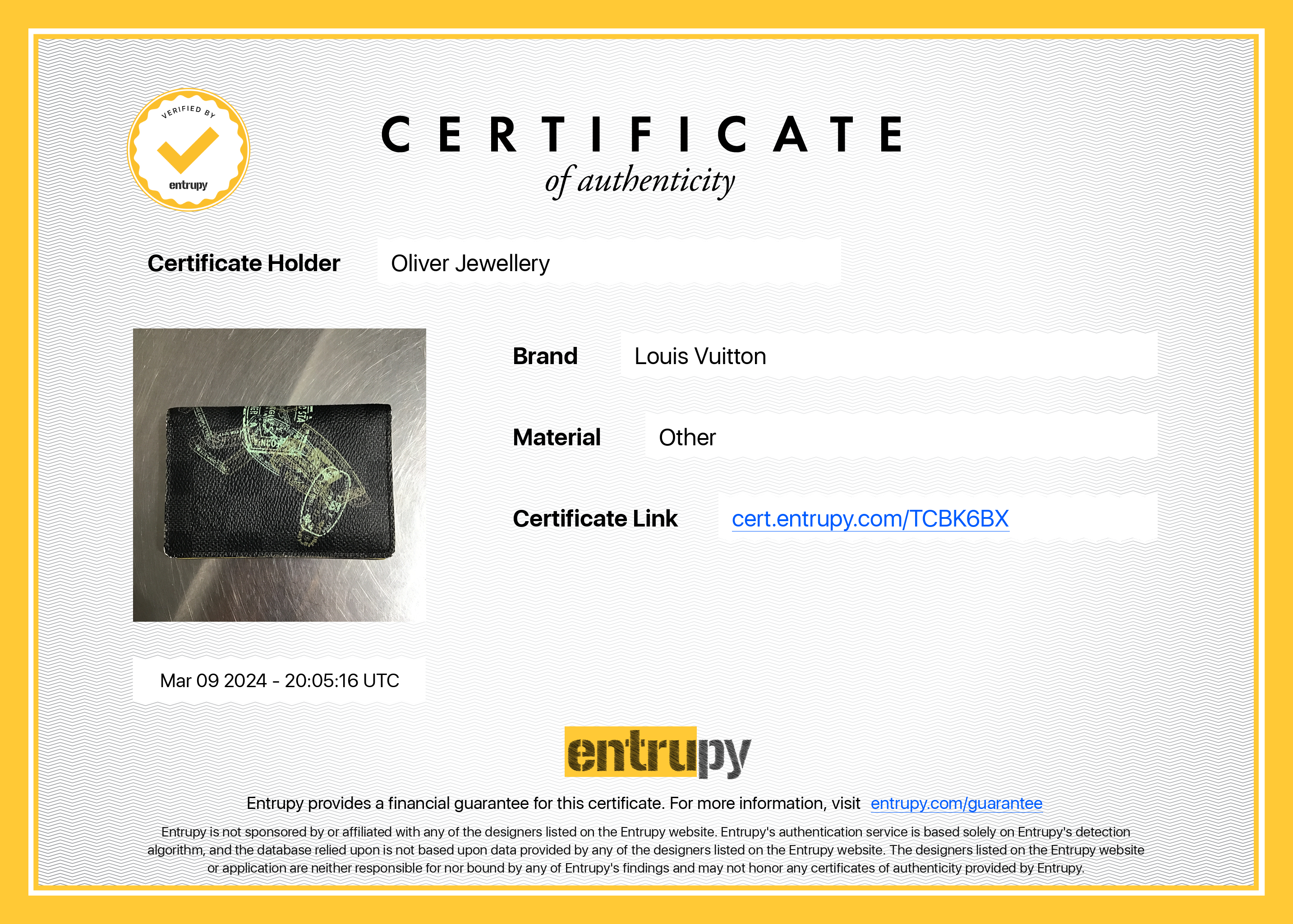 Louis Vuitton 2022 Stamps Animal Damier Graphite Pocket Organizer w/ Box & Receipt