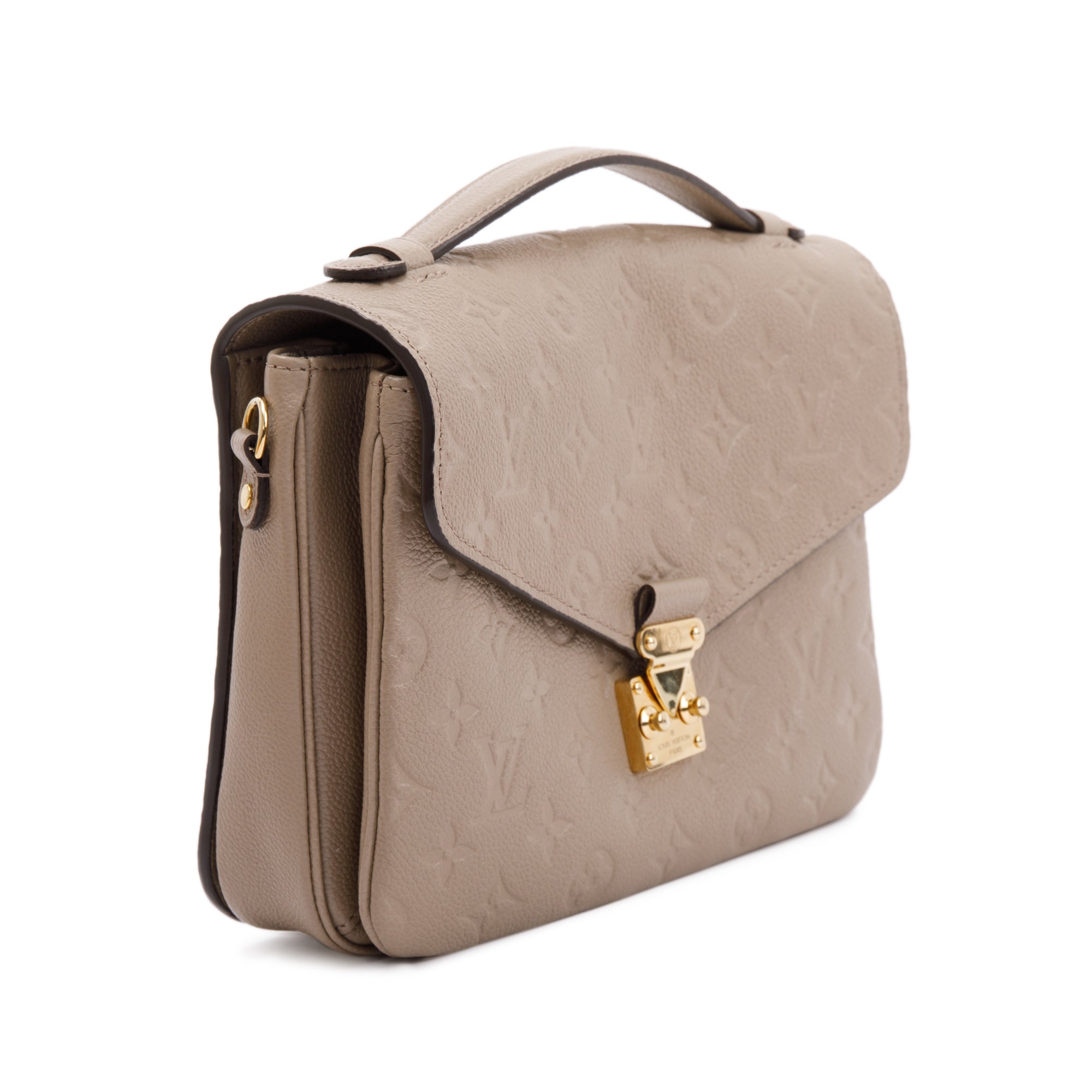 Louis Vuitton 2022 Turtledove Monogram Empreinte Pochette Metis w/ Box