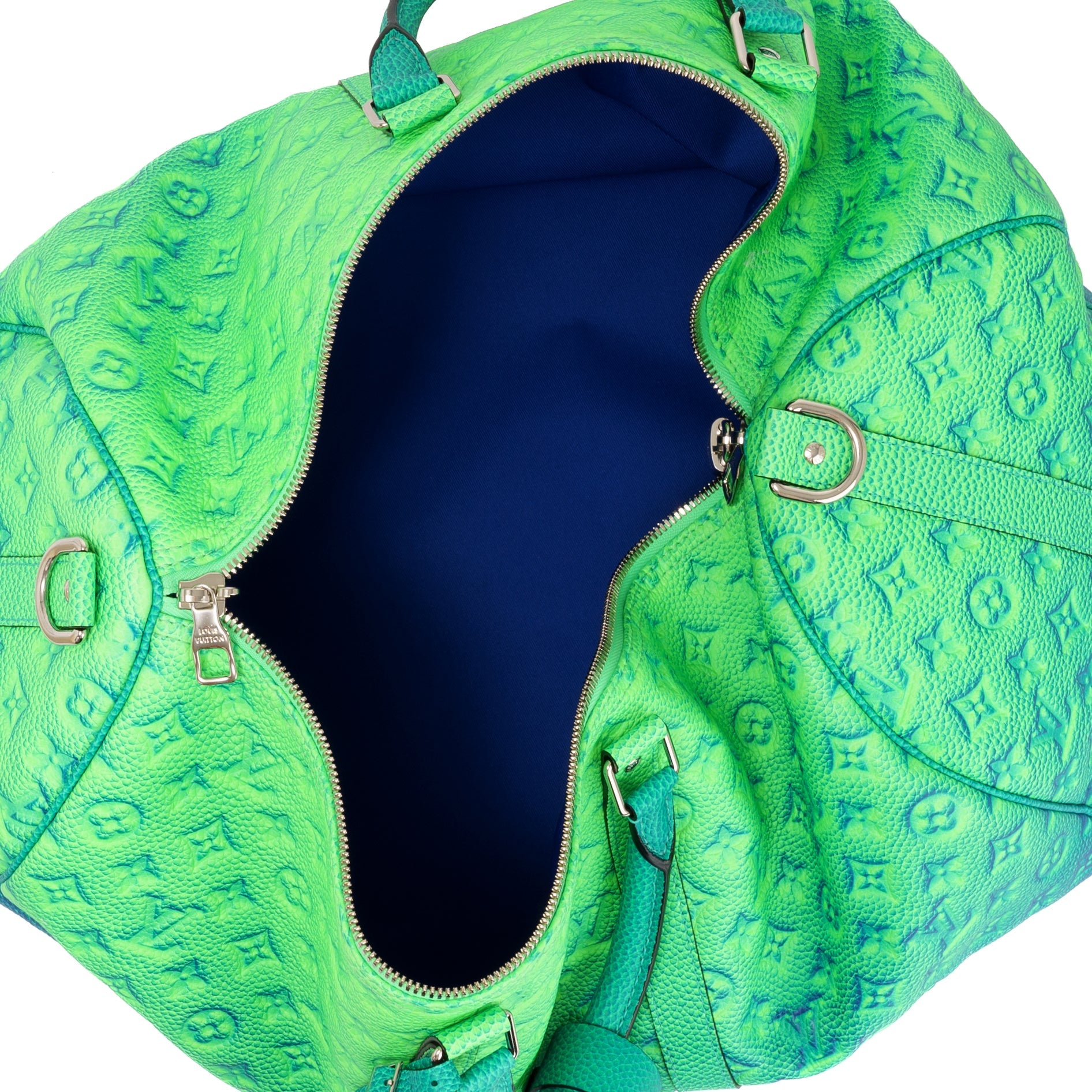 Louis Vuitton Virgil Abloh Keepall 50 Taurillon Leather Illusion Green/Blue