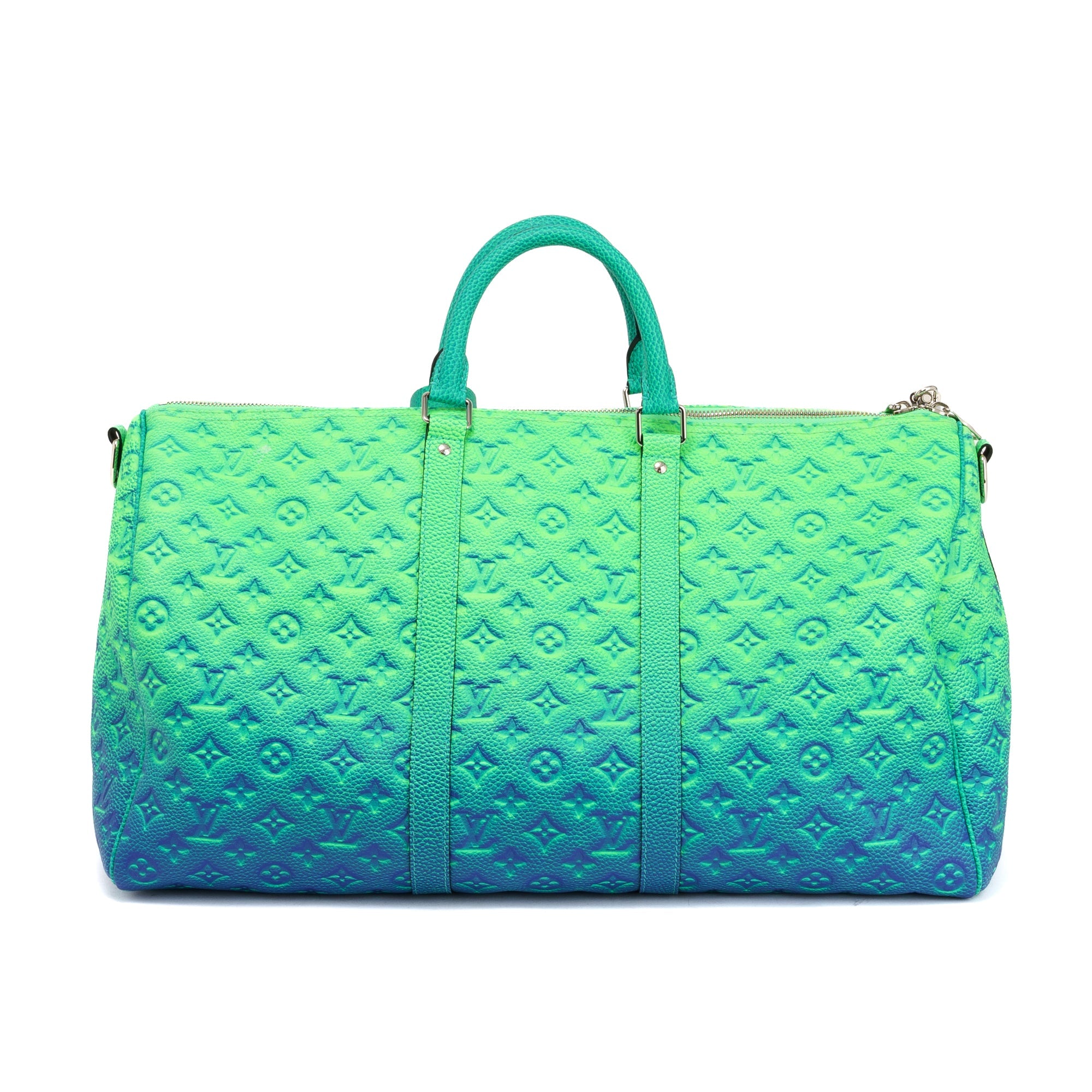 Louis Vuitton Double Phone Pouch Taurillon Illusion Blue/Green in Leather  with Silver-tone - US