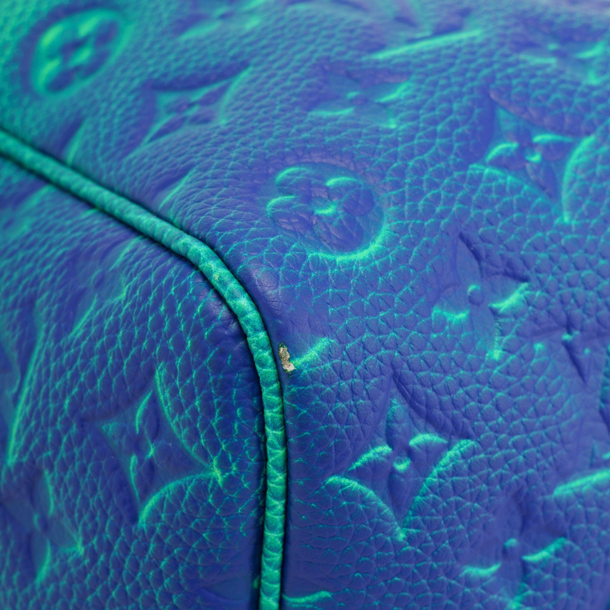 Louis Vuitton 2022 Virgil Abloh Monogram Taurillon Illusion Keepall Bandouliere 50 w/ Strap