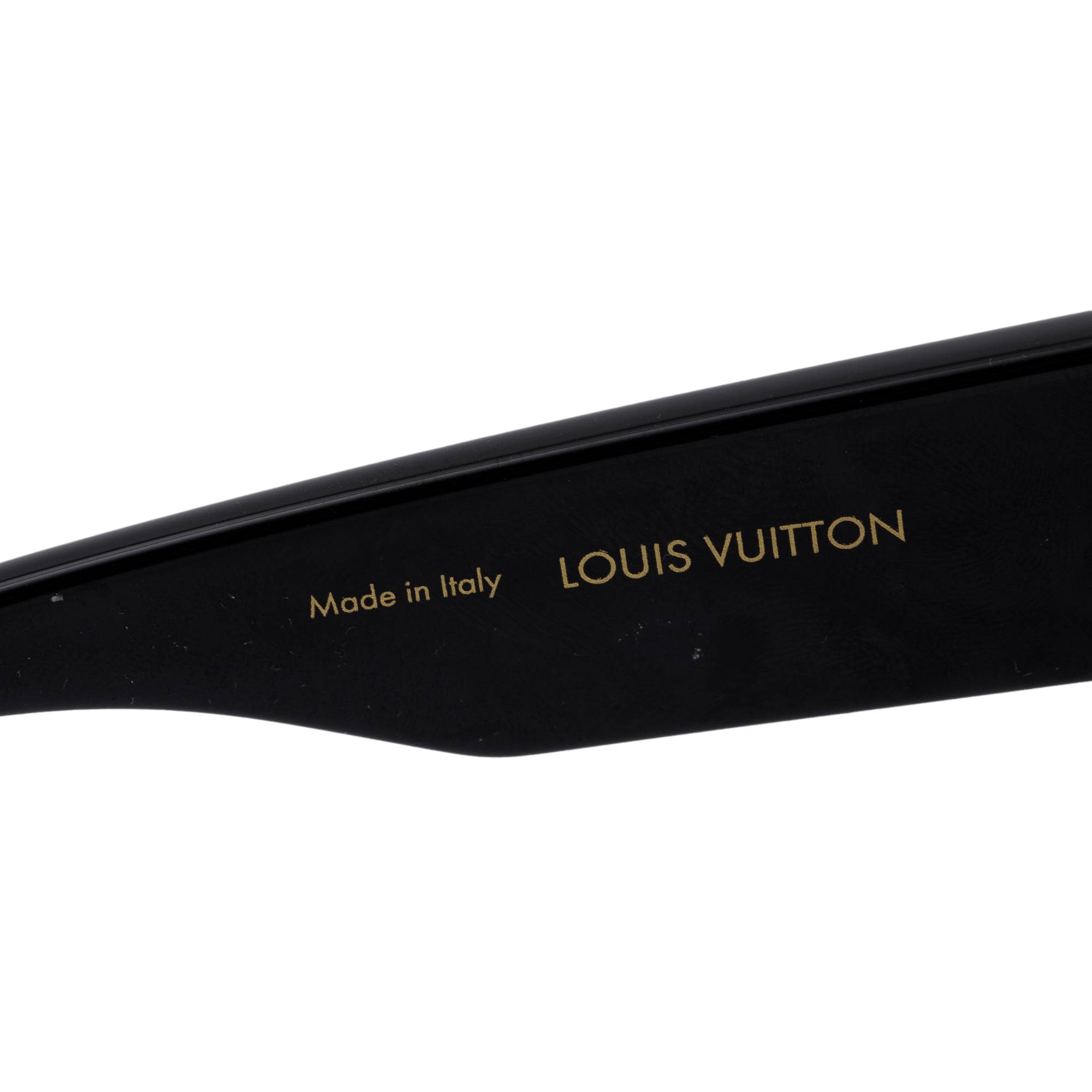 Louis Vuitton 2022 Z1578W Black Acetate Cyclone Sunglasses w/ Box & Case