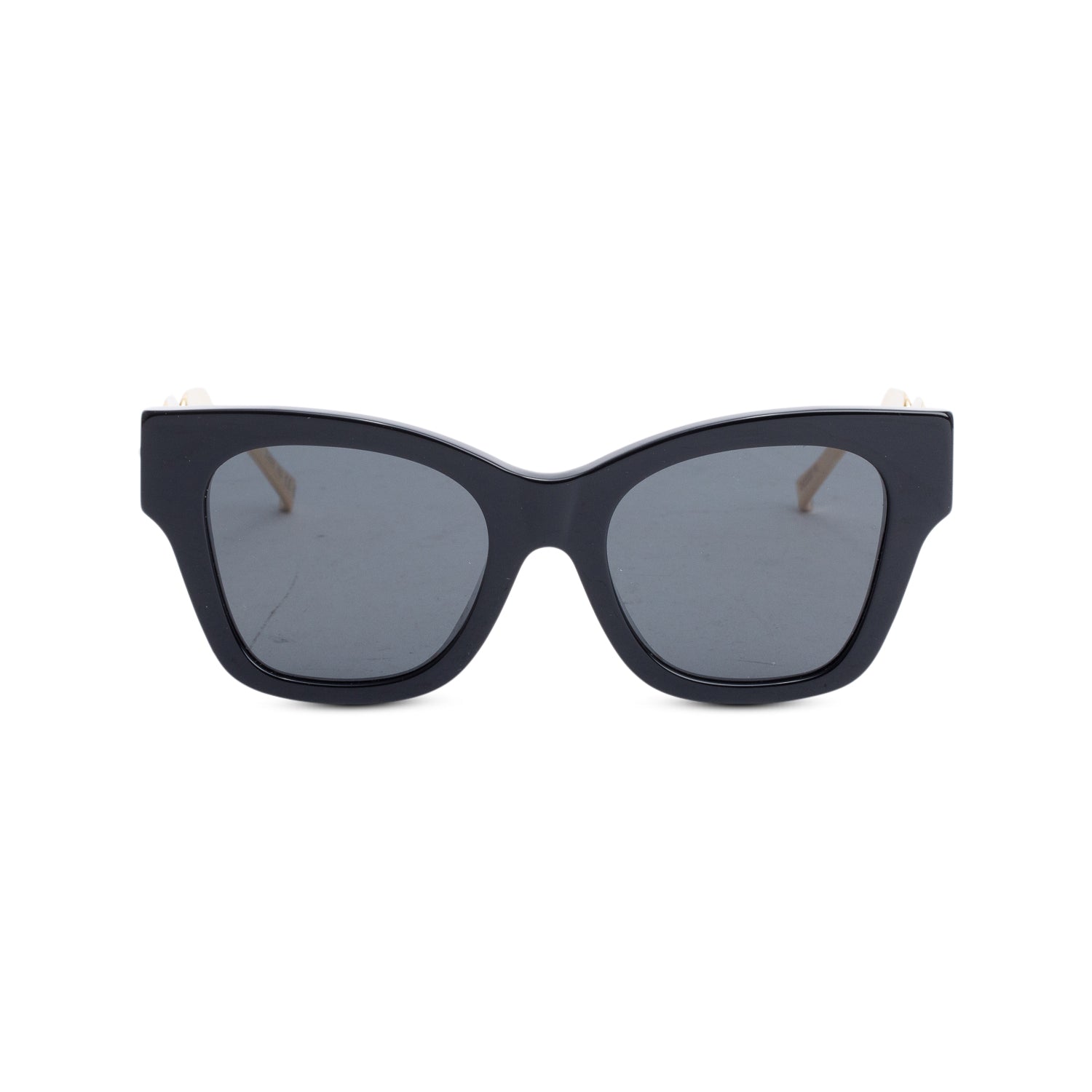 Louis Vuitton 2022 Z1631E Black Acetate Metal LV Edge Cat-Eye Sunglasses w/ Box & Case