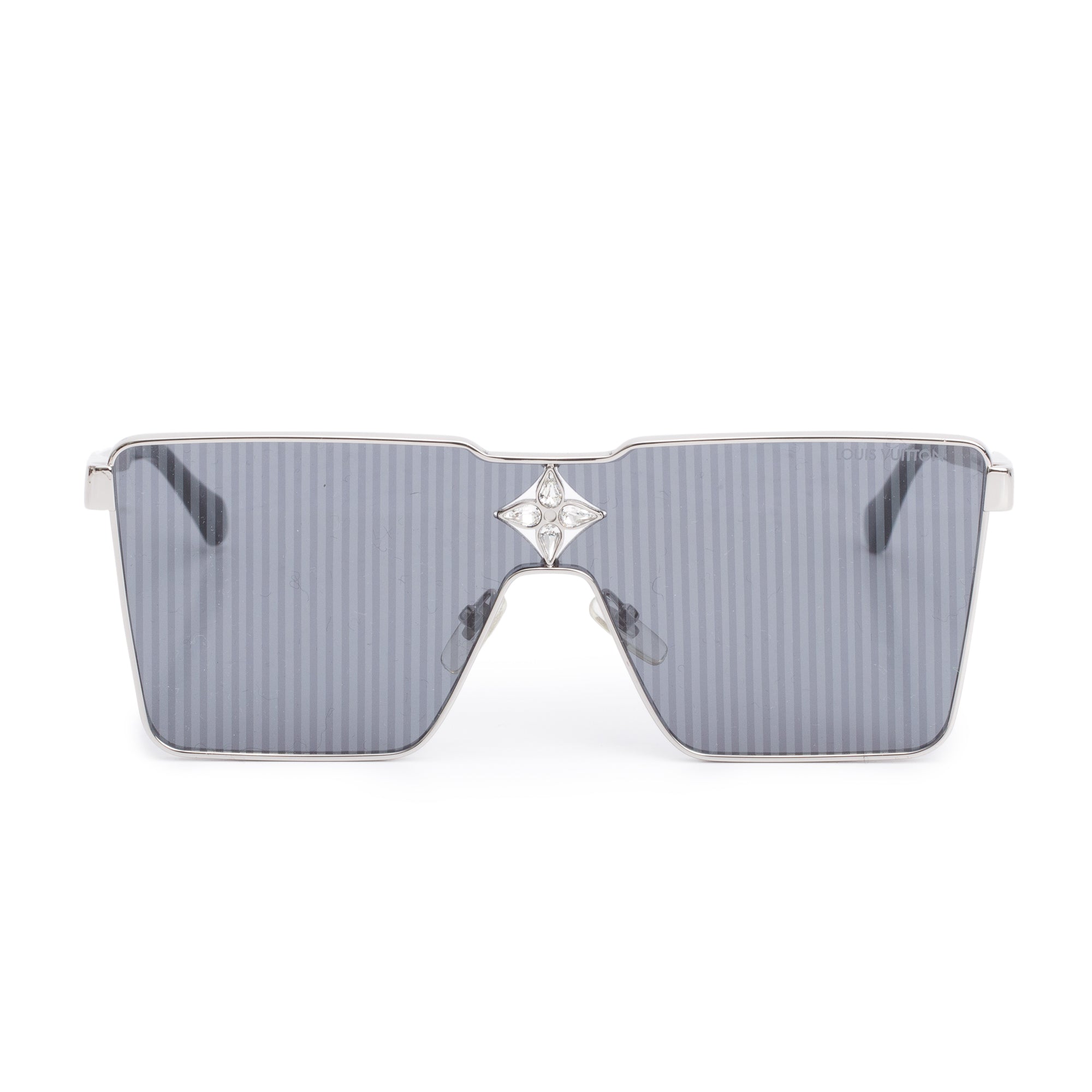 Louis Vuitton 2022 Z1815U Black Acetate Silver Tone Cyclone Metal
