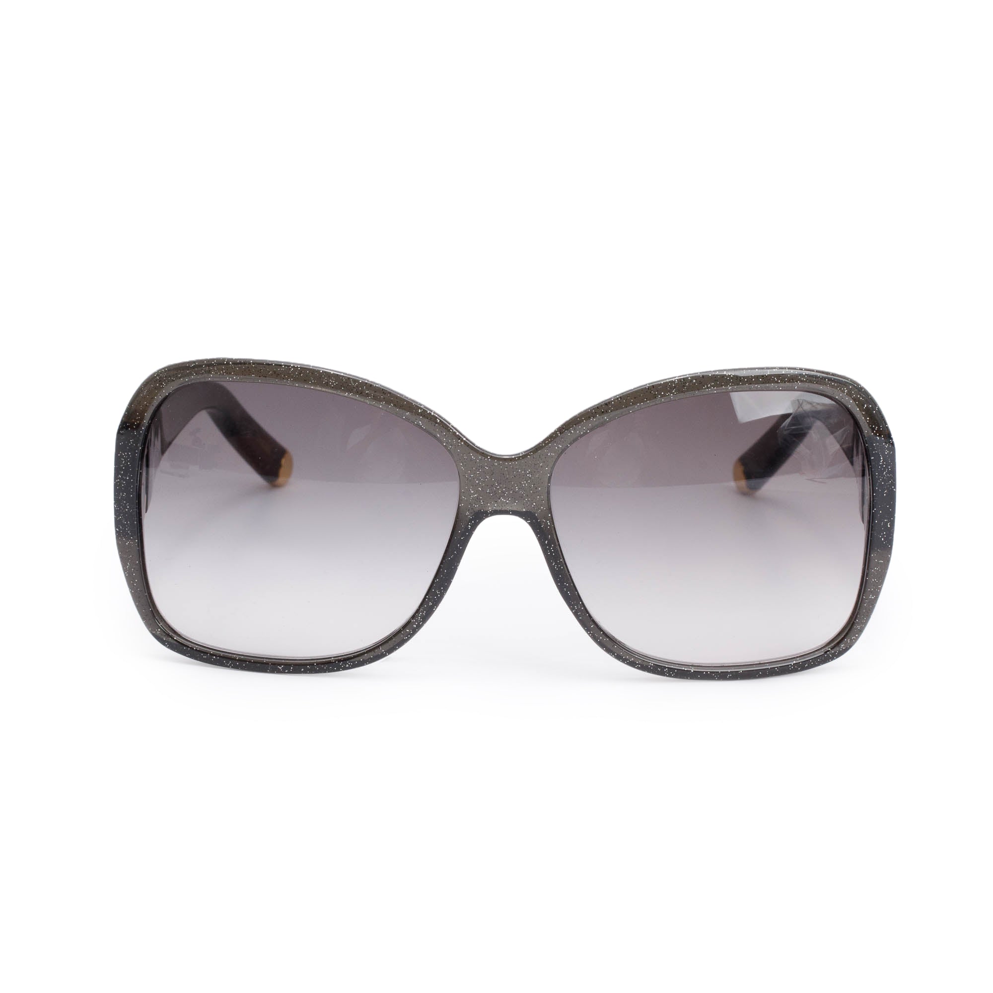 Louis Vuitton 2022 Z1855W Black Glitter Acetate Obsession GM Sunglasses w/ Case & Receipt
