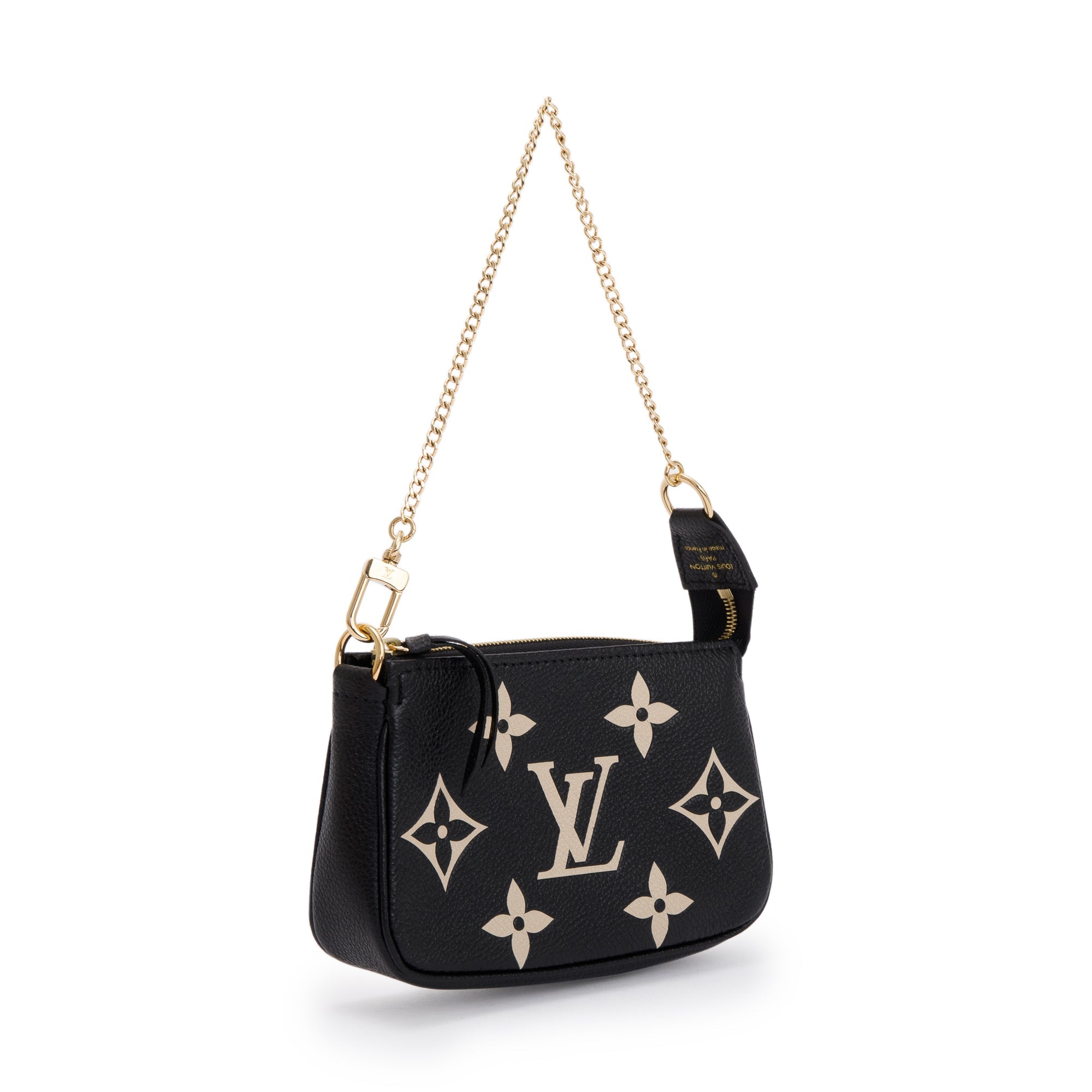 Louis Vuitton 2023 Bicolor Monogram Empreinte Leather Mini Pochette Accessories w/ Box