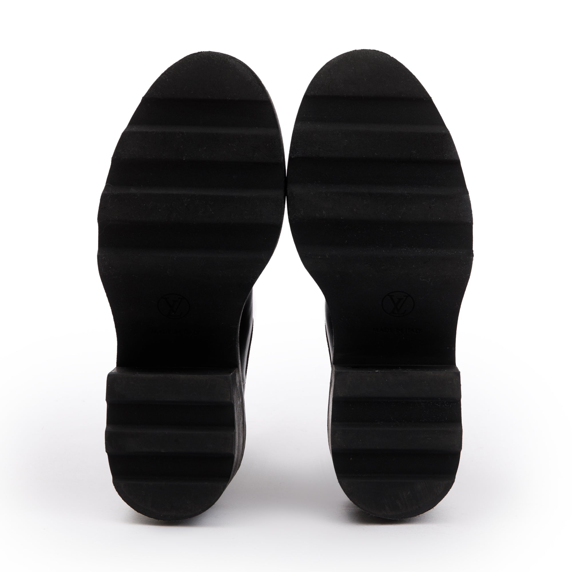 Louis Vuitton 2023 Black Calfskin Leather Beaubourg Ankle Boots, Size 9 w/ Receipt