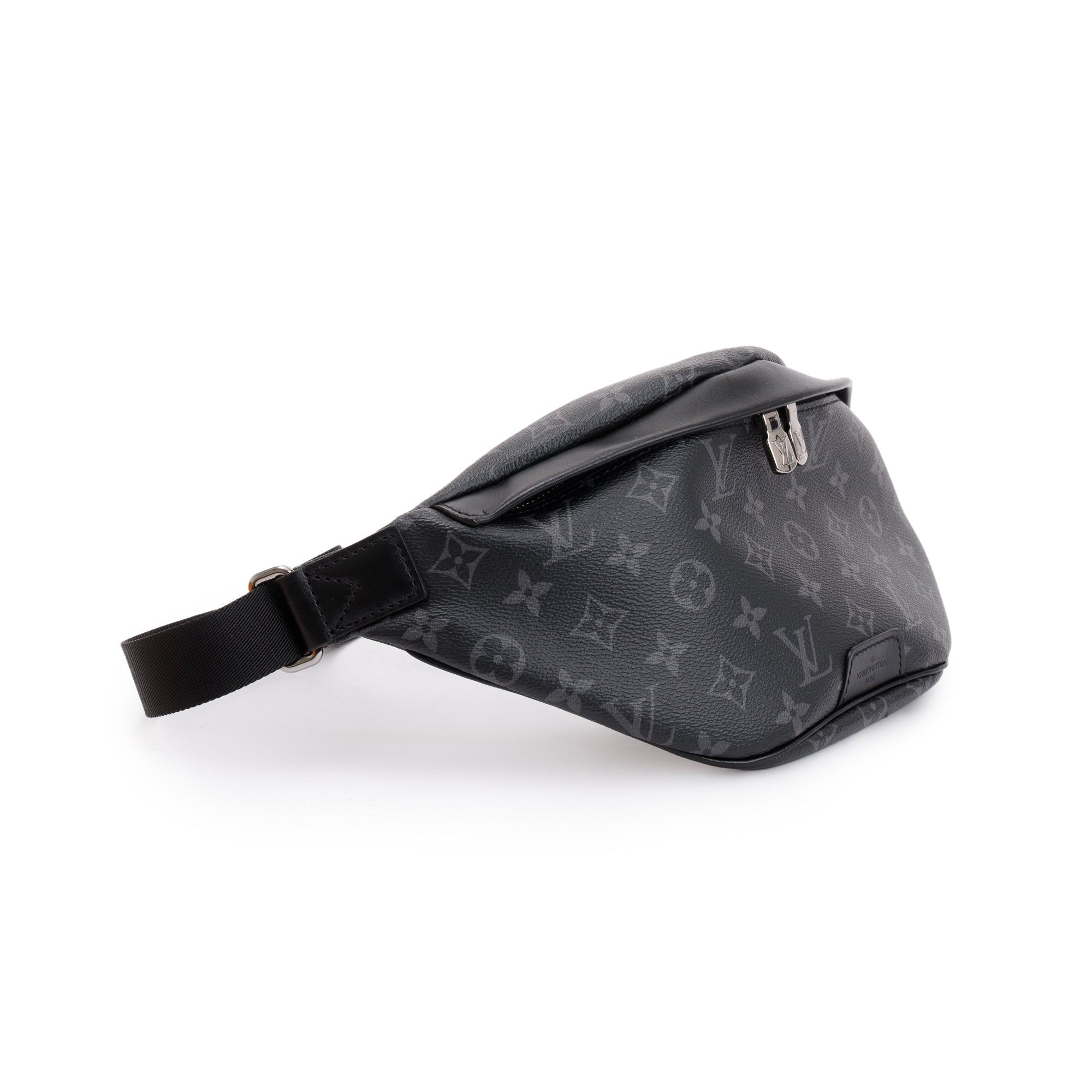 Louis Vuitton 2023 Black Monogram Eclipse Discovery Bumbag PM w/ Box & Receipt