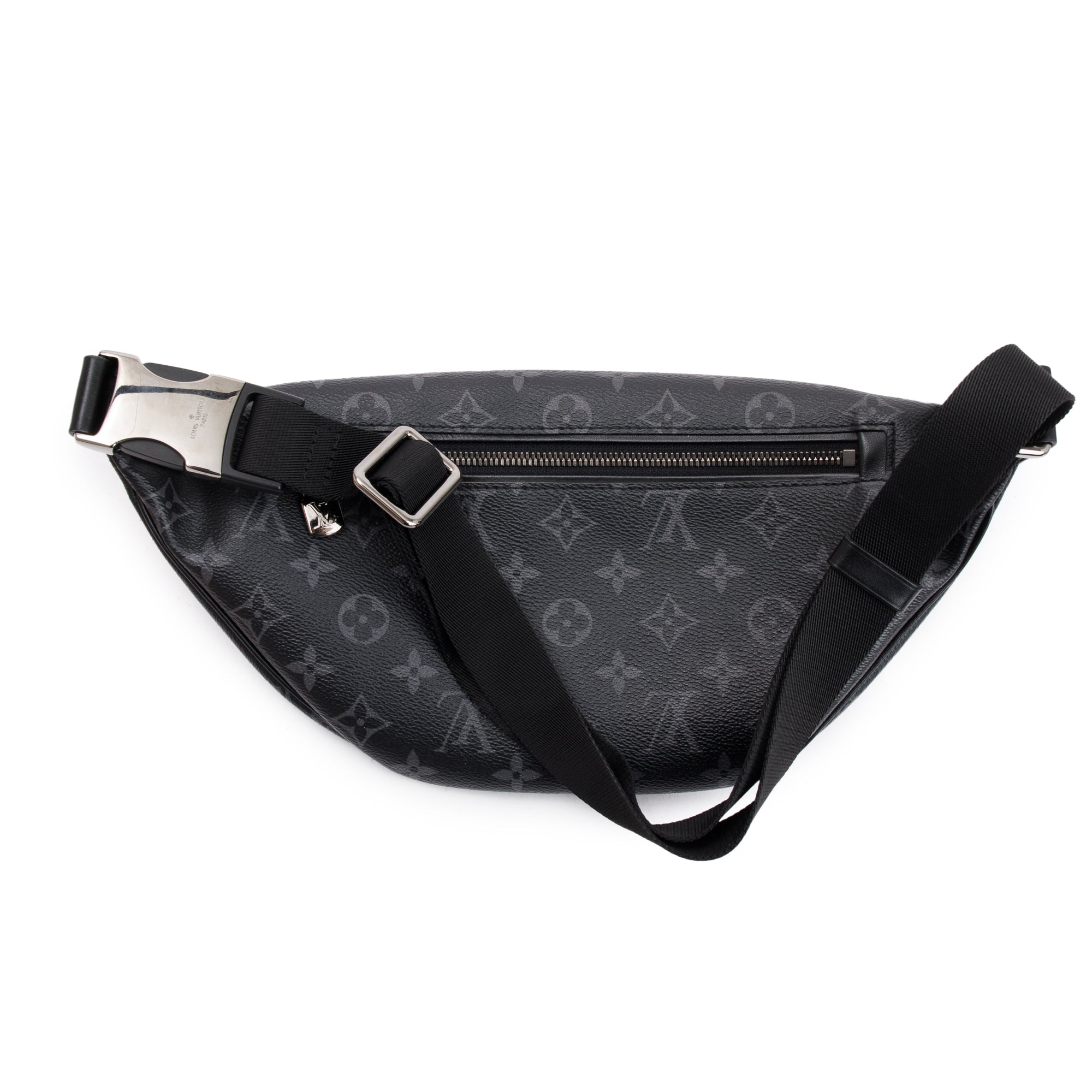 Louis Vuitton 2023 Black Monogram Eclipse Discovery Bumbag PM w/ Box & Receipt
