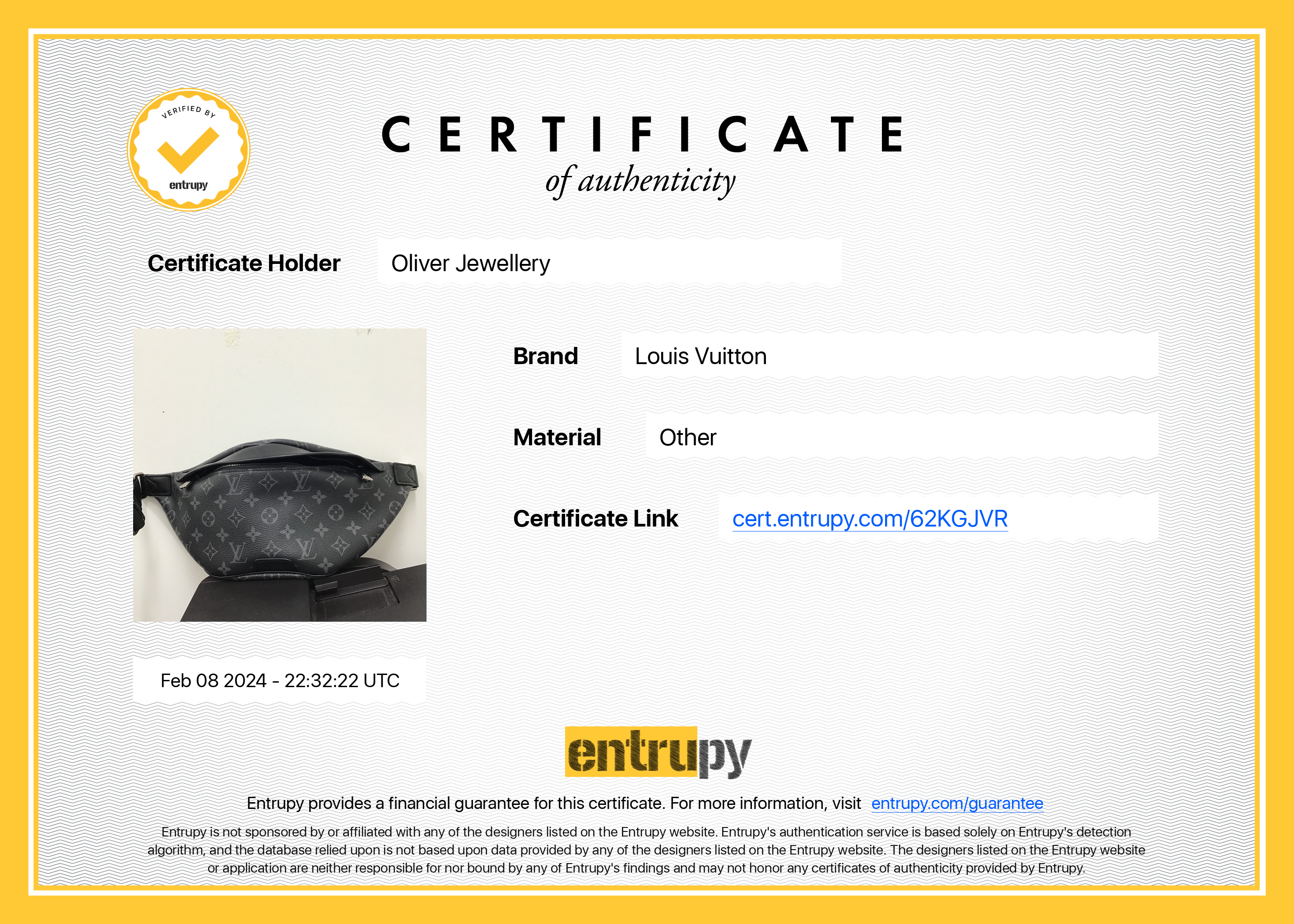 Louis Vuitton 2023 Black Monogram Eclipse Discovery Bumbag PM w/ Box & Receipt