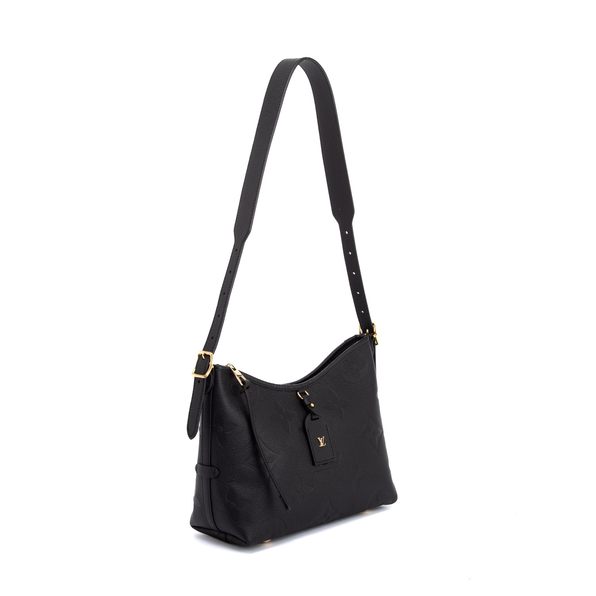 Louis Vuitton 2023 Black Monogram Empreinte CarryAll PM w/ Box