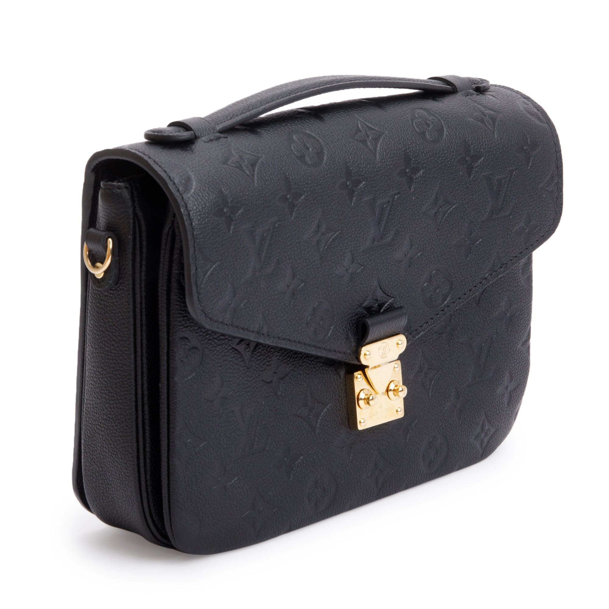 Louis Vuitton 2023 Black Monogram Empreinte Leather Pochette Metis w/ Box & Receipt