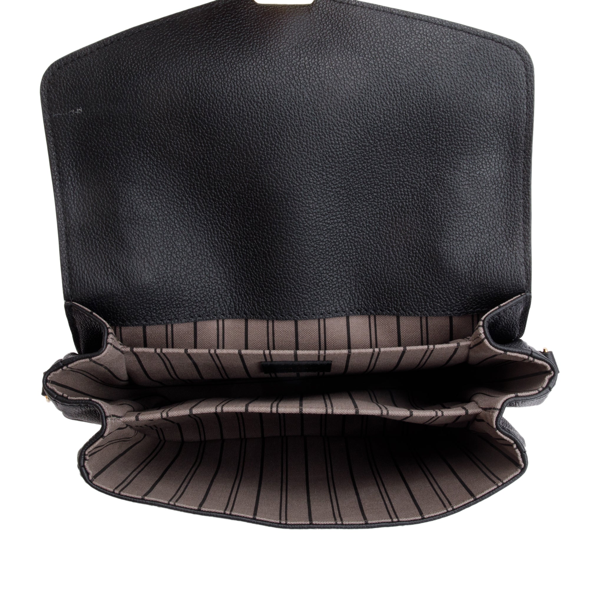 Louis Vuitton 2023 Black Monogram Empreinte Leather Pochette Metis w/ Box & Receipt