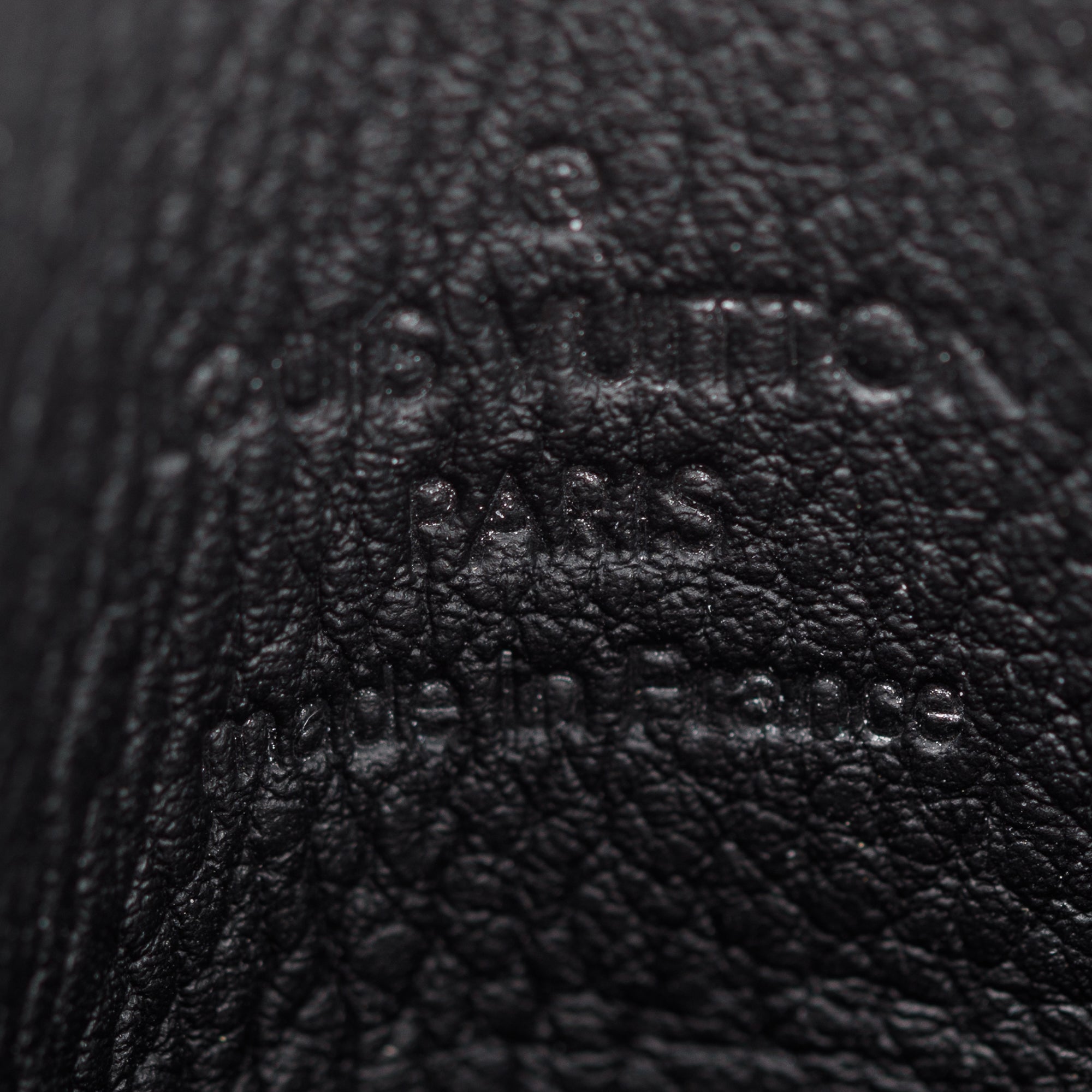 Louis Vuitton 2023 Black Monogram Shadow Calf Leather Double Card Holder w/ Box & Receipt